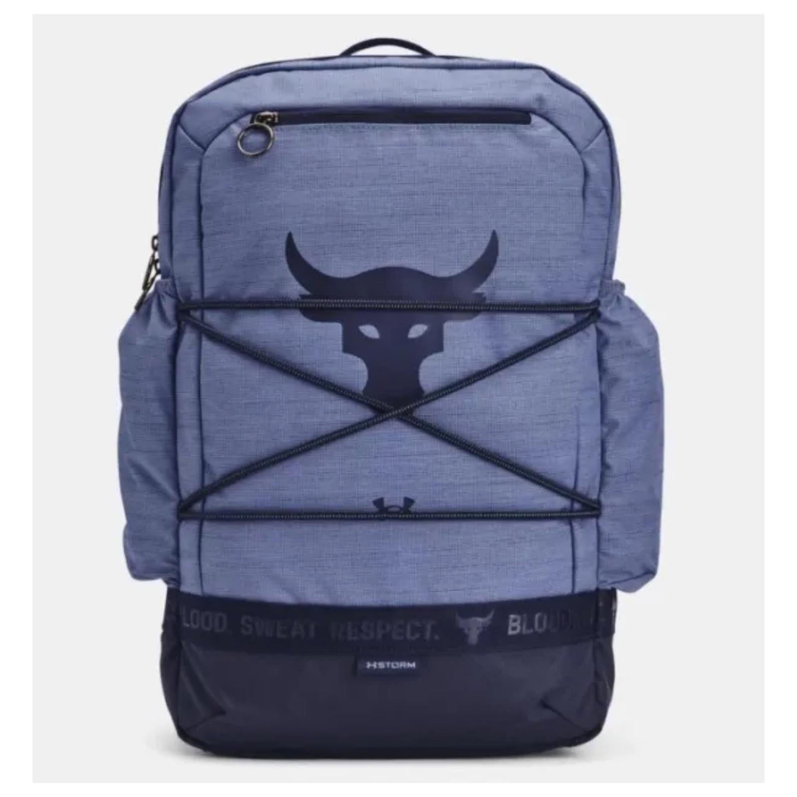 NWT Under Armour Project Rock Brahma Backpack 24L Blue Bags Luggage