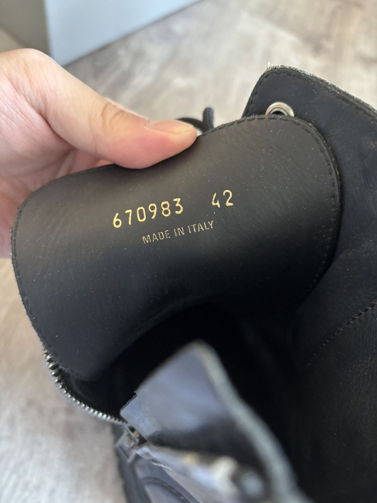 Balenciaga Balenciaga Tractor Boot - Aged Effect Leather Size US 9 / EU 42 - 9 Thumbnail