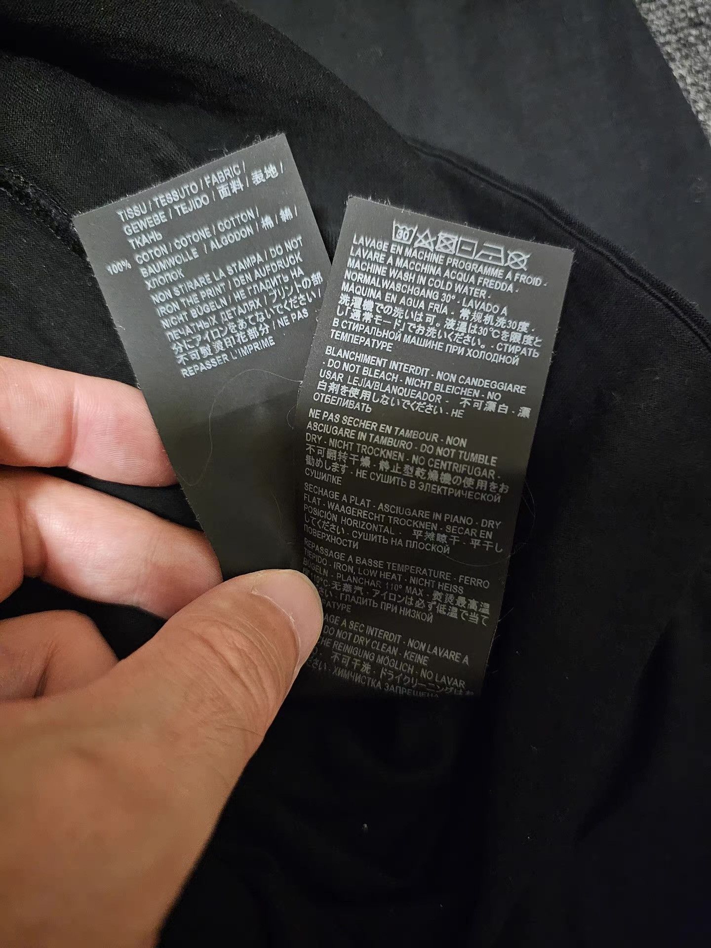Saint Laurent Paris Saint Laurent Black Short Sleeve T-shirt, Size US M / EU 48-50 / 2 - 6 Thumbnail