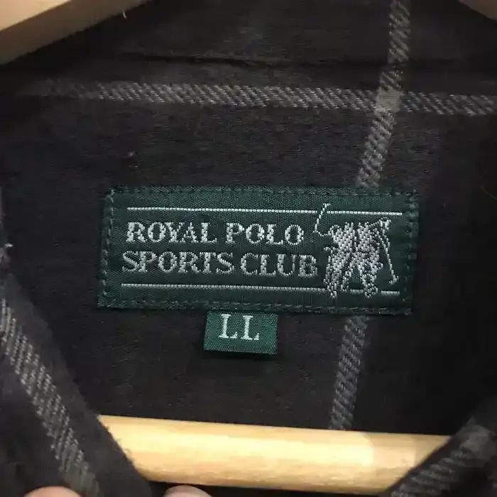 Vintage Royal Polo Sports Club Flannel Shirt Size US L / EU 52-54 / 3 - 4 Thumbnail