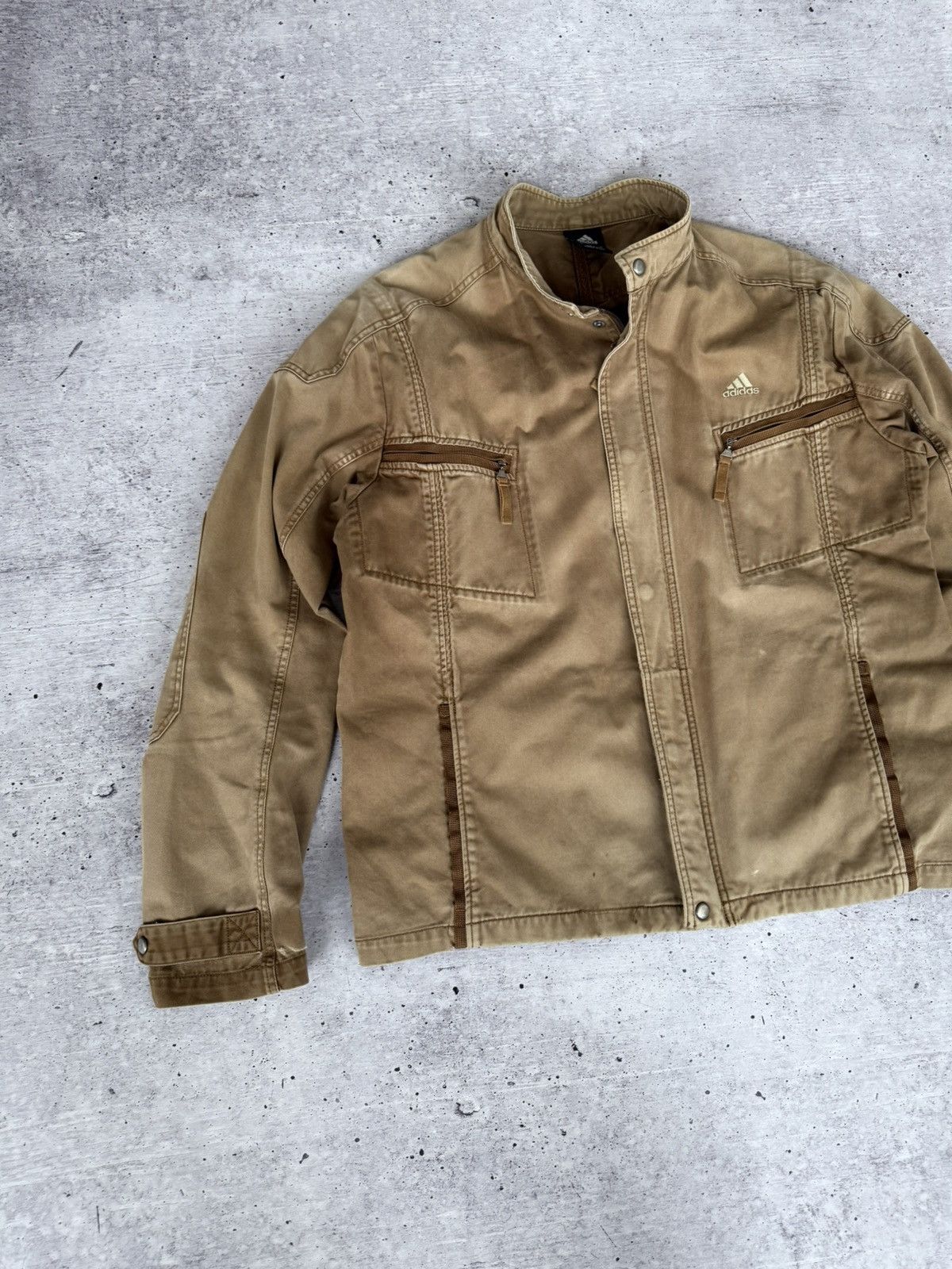 Adidas × Japanese Brand × Vintage Adidas Vintage Y2K Cotton Jacket Size US XL / EU 56 / 4 - 4 Thumbnail