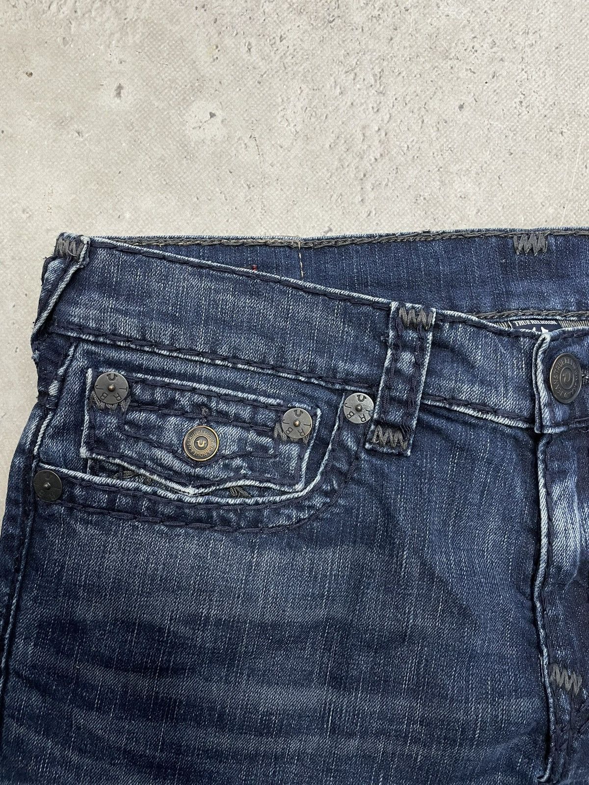 True Religion Truereligion jeans relaxed slim whiskered pants classic blue Size US 34 / EU 50 - 6 Thumbnail