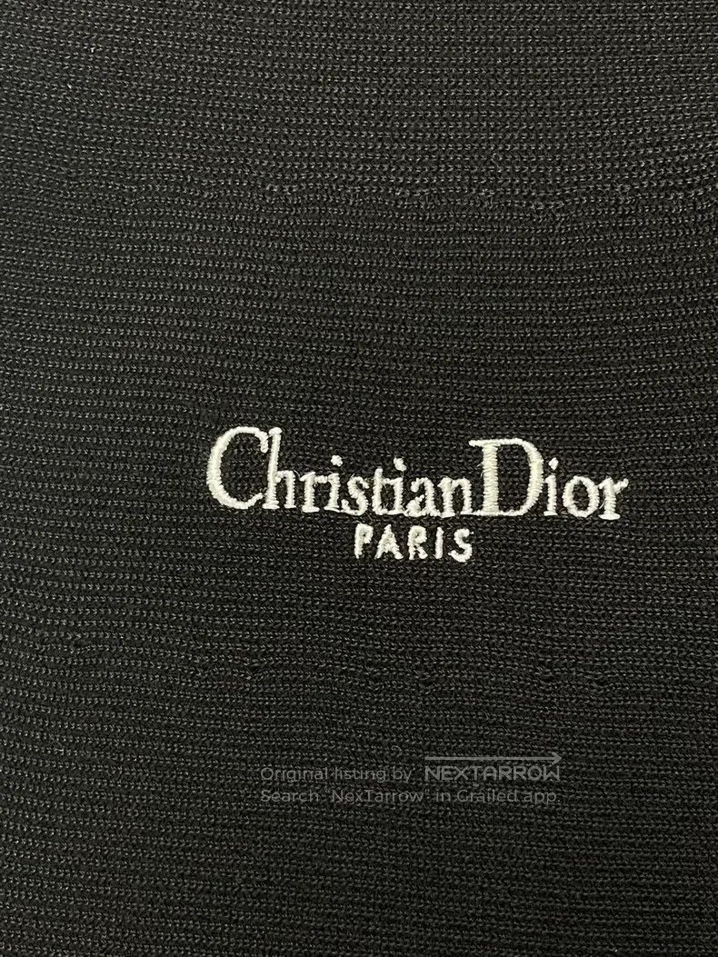 Dior Dior 25 black needle embroidered strap sleeveless knitted Size S / US 4 / IT 40 - 2 Thumbnail