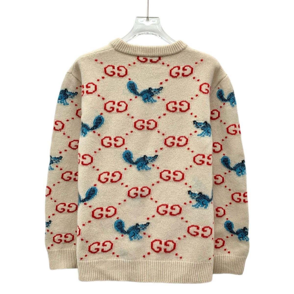 Gucci Gucci Animal Allover Print Long Sleeve Knit Sweater K26WX Size S / US 4 / IT 40 - 2 Thumbnail