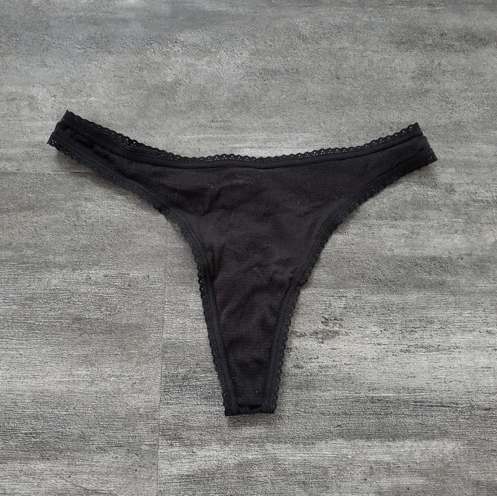 Designer Black Classic VS Mesh Detailed Panty Size ONE SIZE - 2 Thumbnail