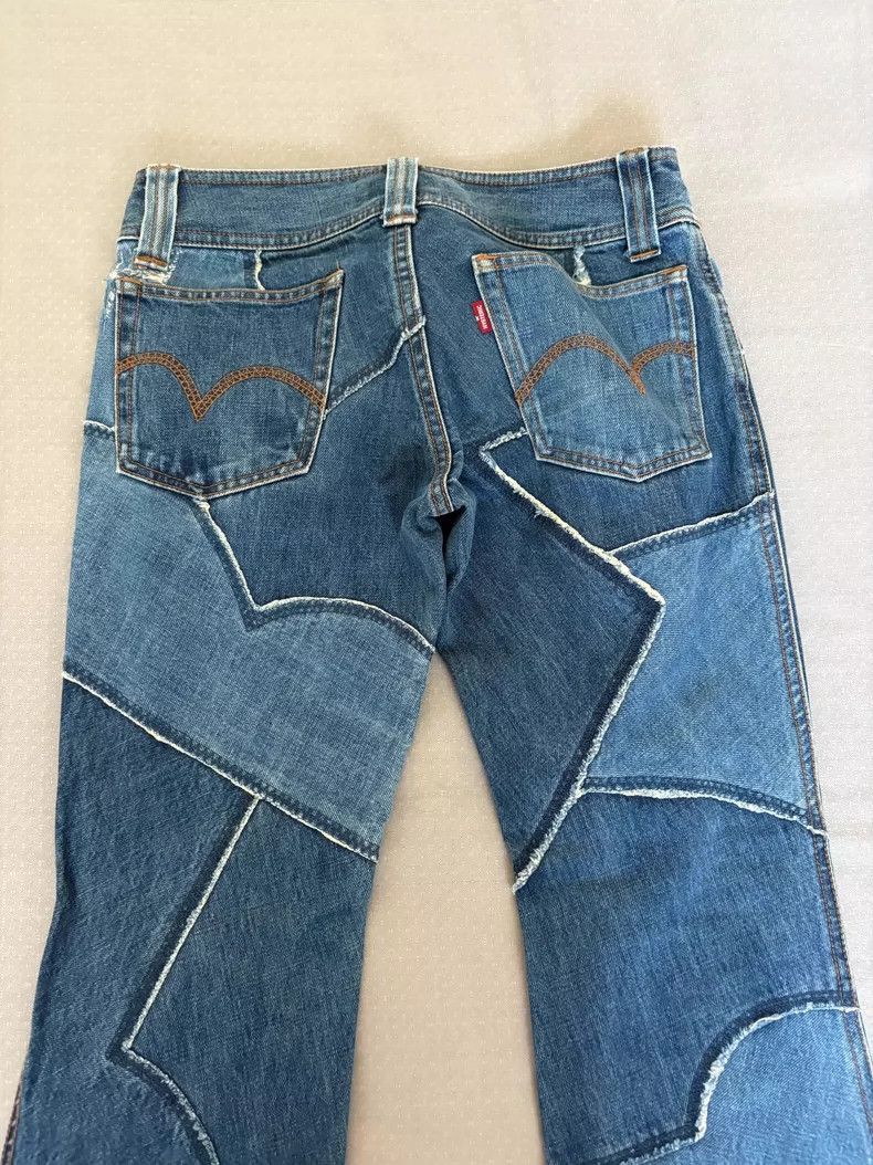Yohji Yamamoto Vintage Patchwork Denim Pants-2506 Size 27" / US 4 / IT 40 - 6 Thumbnail