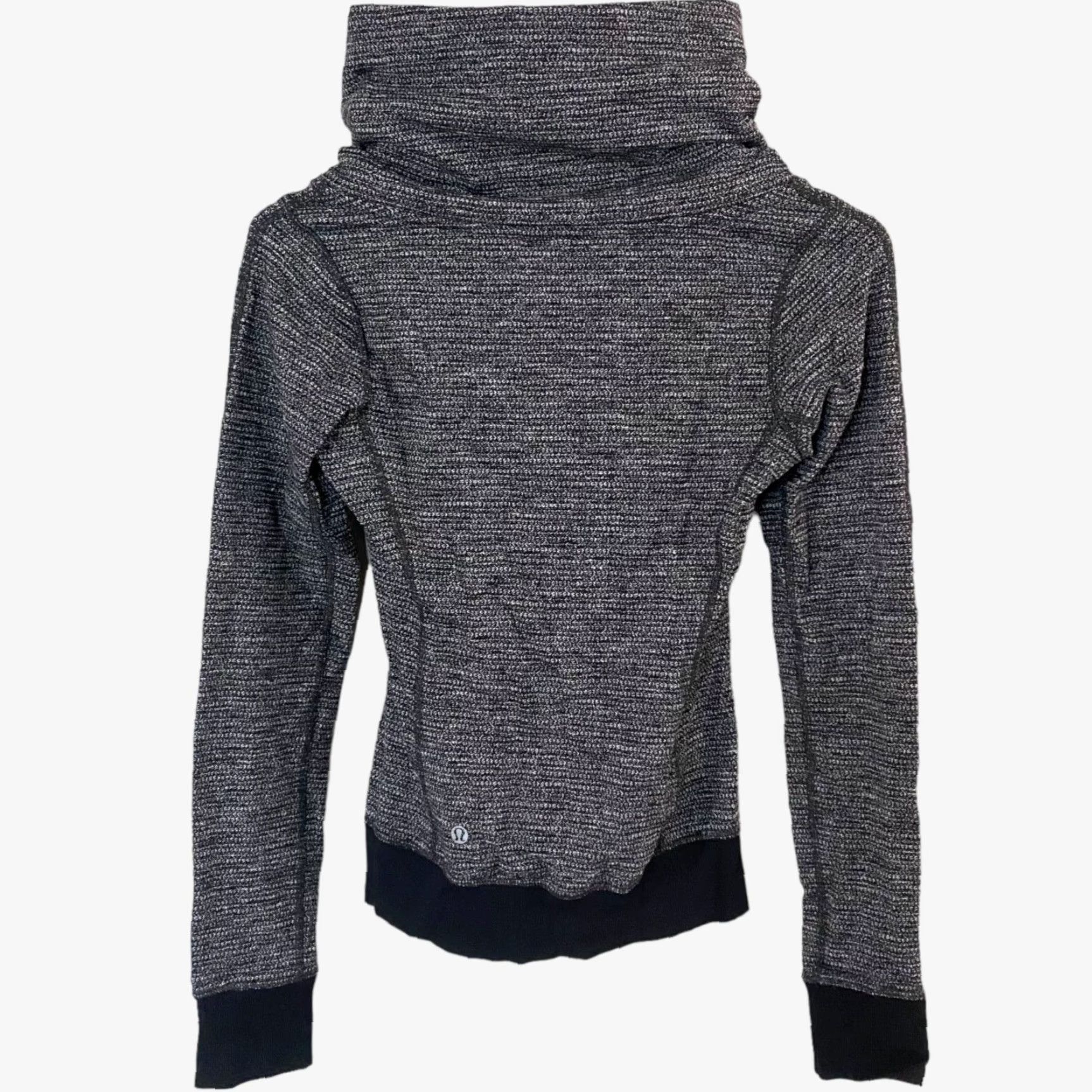 Lululemon VINTAGE Lululemon Athletica Be Present Jacket Womens 2 Gray Zip-Up Long Sleeve Mock Neck Size XS / US 0-2 / IT 36-38 - 3 Thumbnail