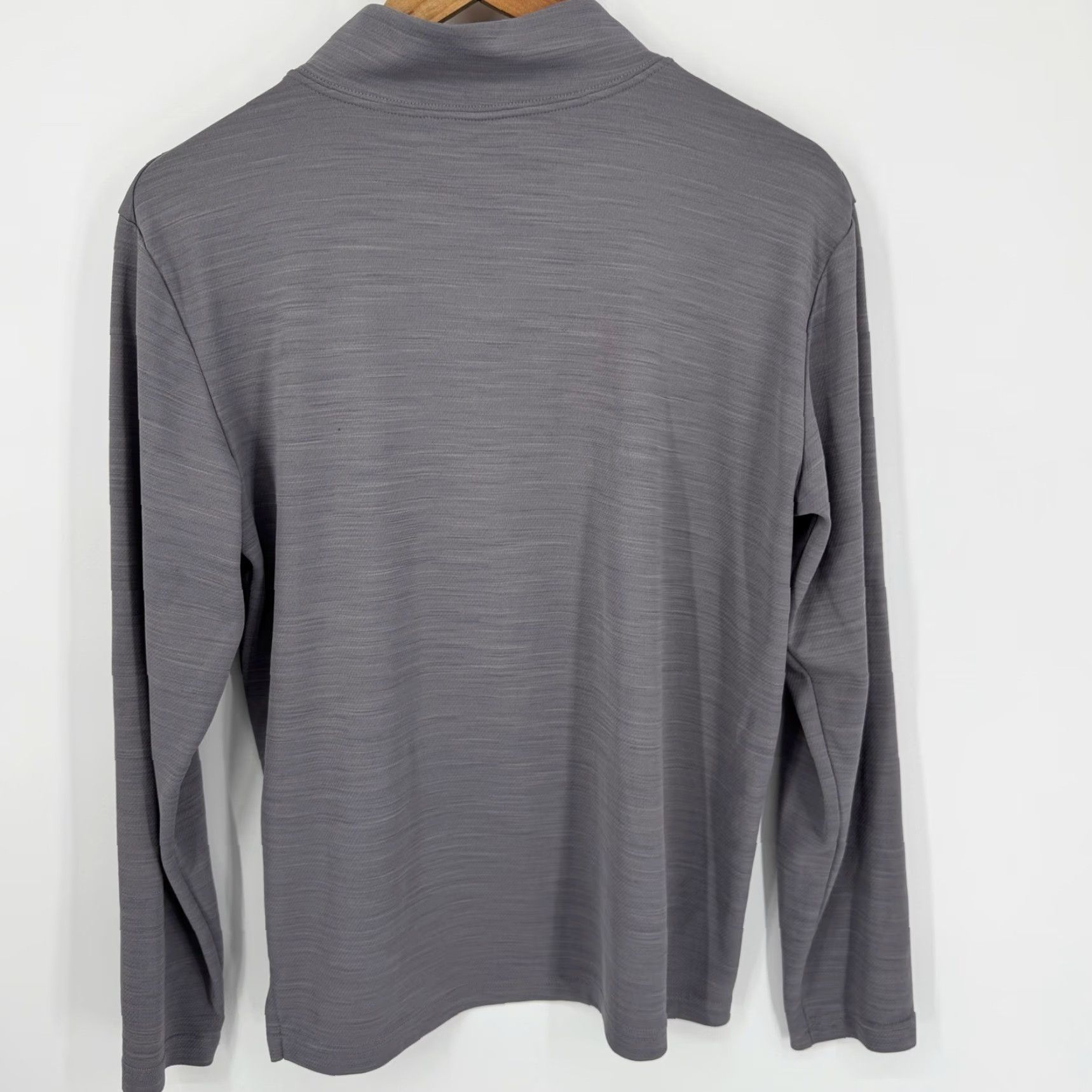 Nike Nike Dri-FIT Long Sleeve 1/4 Zip Pullover Athletic Top Women's Medium Gray Size M / US 6-8 / IT 42-44 - 3 Thumbnail