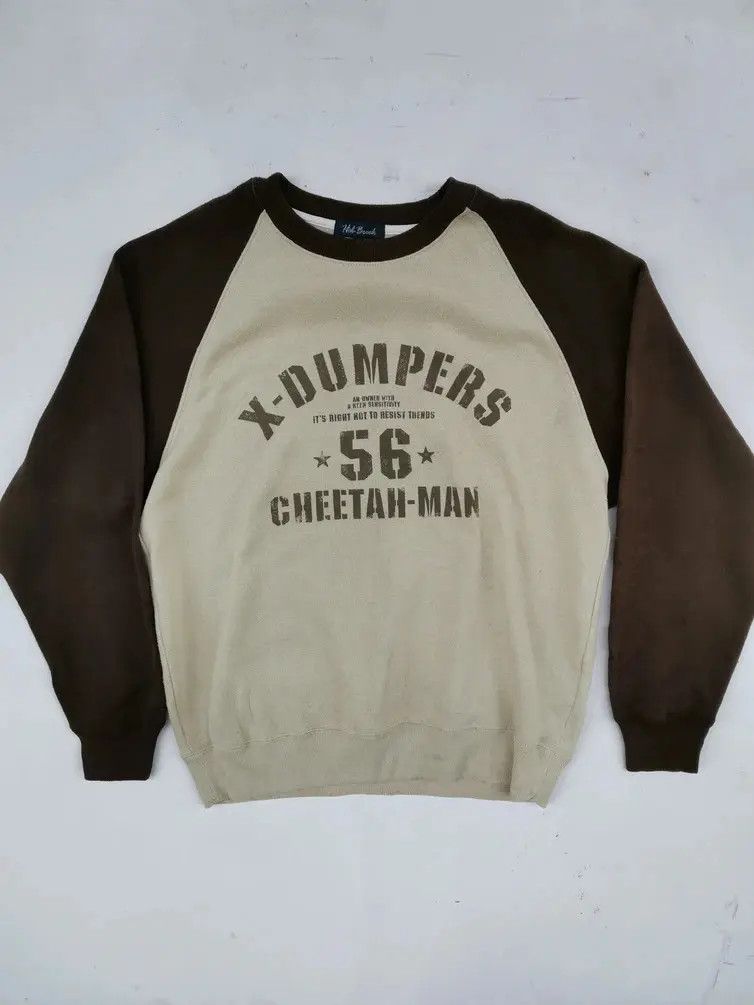 Japanese Brand X-Dumpers 56 Cheetah-Man Big Logo Sweatshirt Size US L / EU 52-54 / 3 - 1 Thumbnail