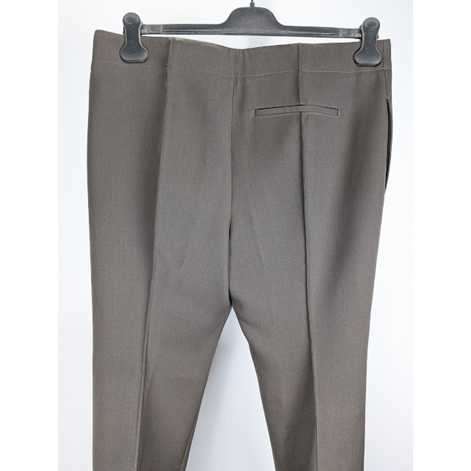 Bottega Veneta o1rshd1 Compact Wool Trousers in Olive Size US 34 / EU 50 - 12 Thumbnail