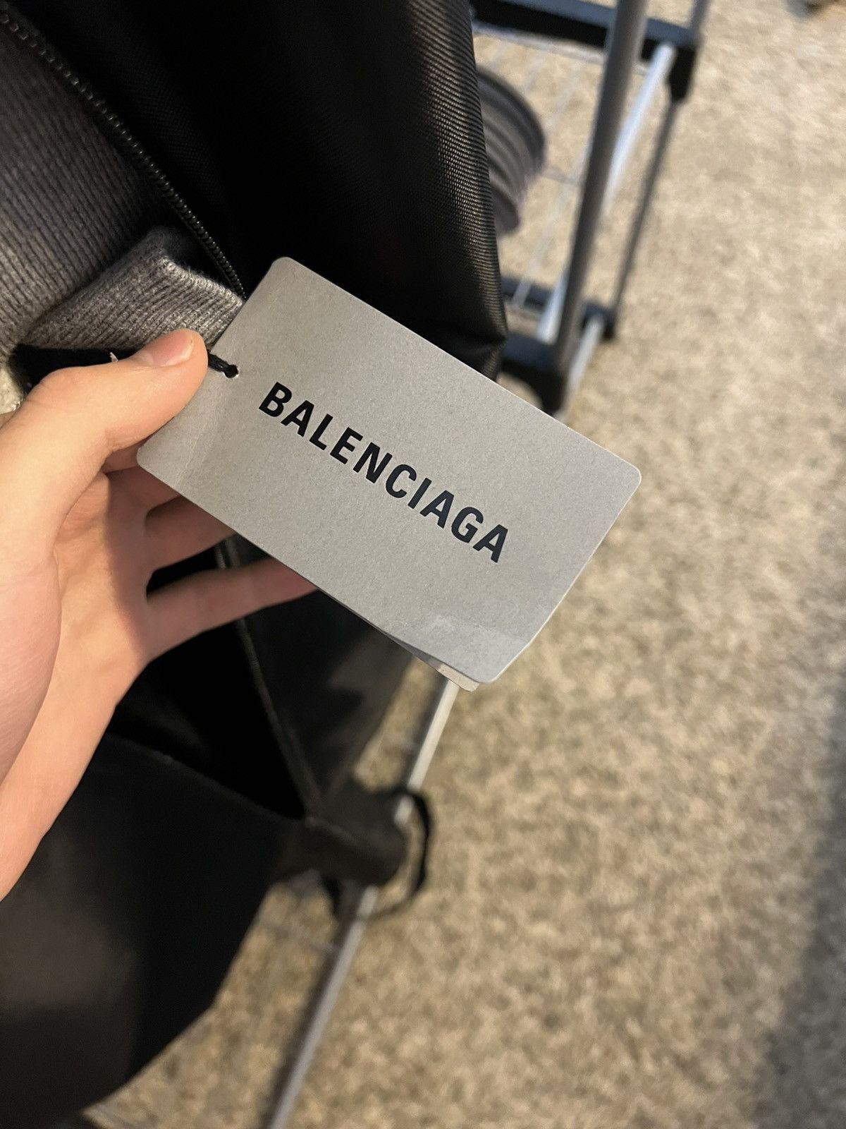 Balenciaga Balenciaga Fall 25 Luxury Script Zip Up Fur Hoodie Size US M / EU 48-50 / 2 - 5 Thumbnail