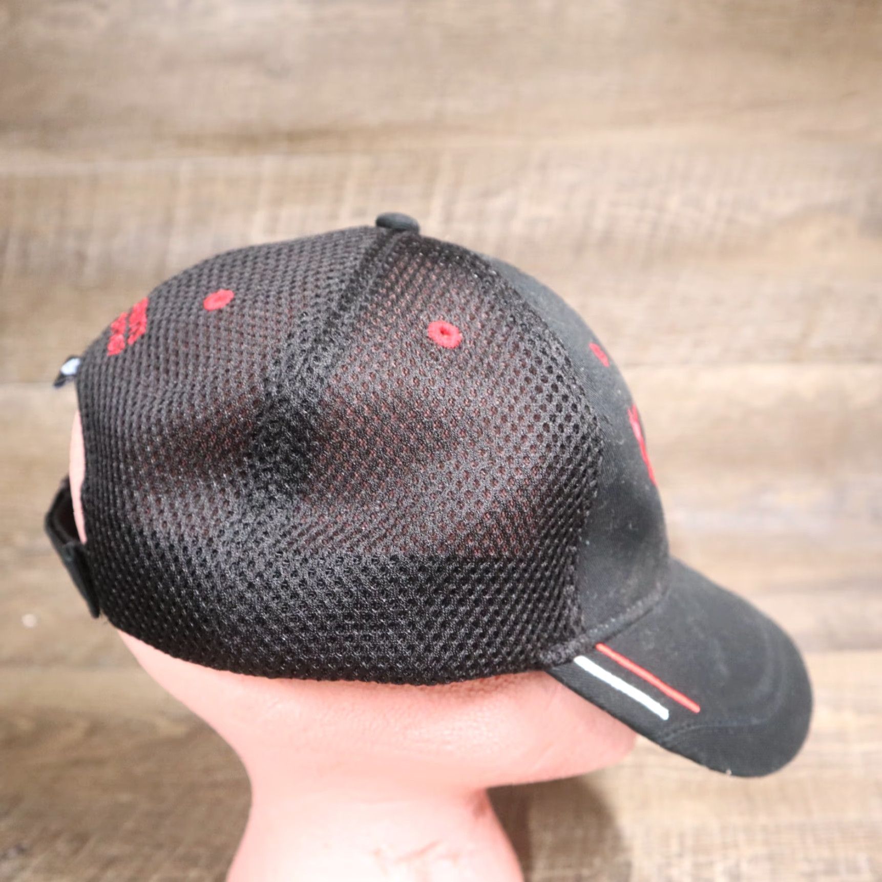 Vintage Collegiate Hat Baseball Cap Strapback Black Cotton Canvas Adjustable Adult Men Boy Logo Hat Size ONE SIZE - 3 Thumbnail