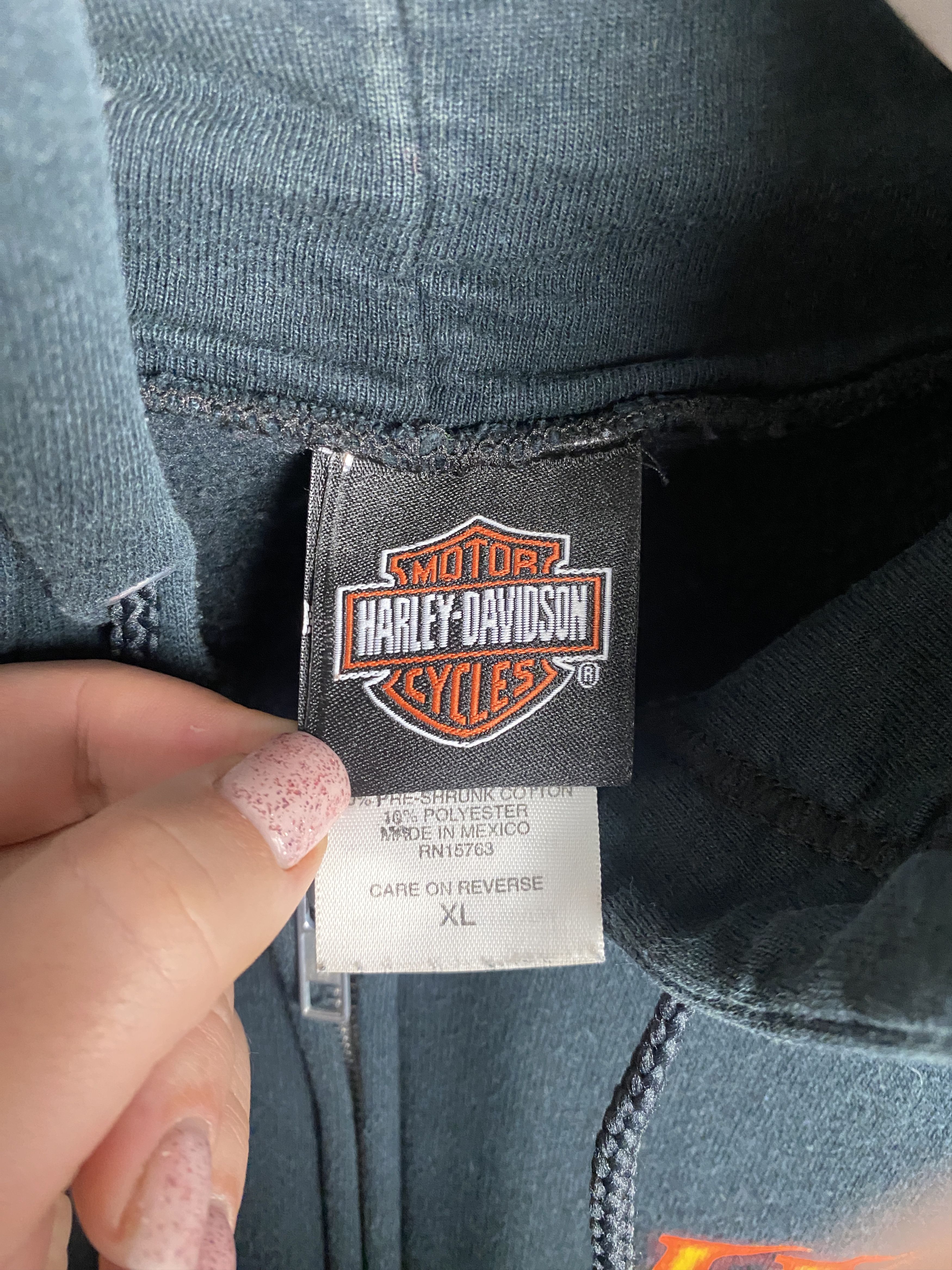 Harley Davidson Harley Davidson 2004 vintage zip-up hoodie moto Size US XL / EU 56 / 4 - 6 Thumbnail