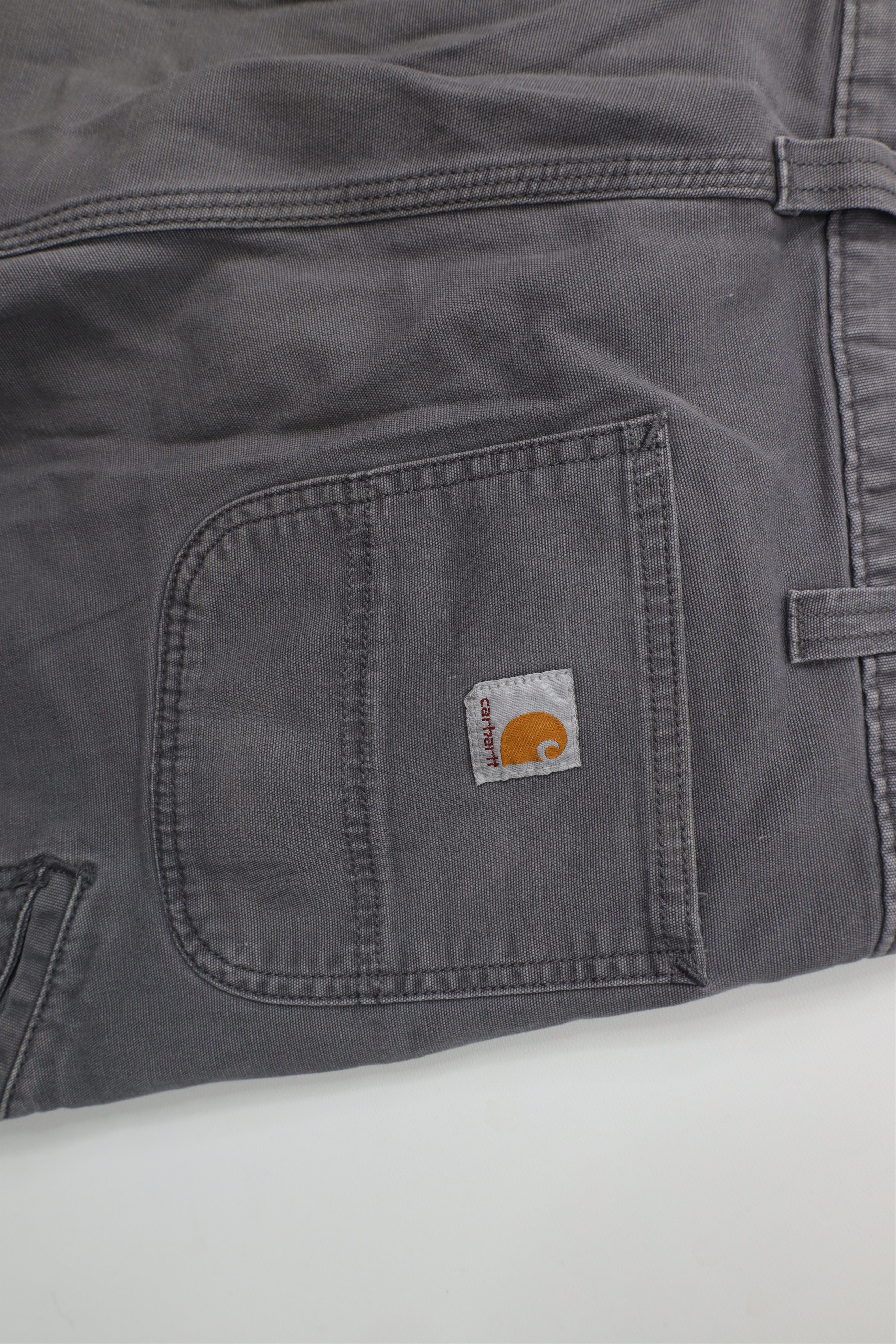 Carhartt × Vintage Vintage Y2K Carhartt Fit Wide Leg Dungaree Pants Gray Size US 38 / EU 54 - 15 Thumbnail