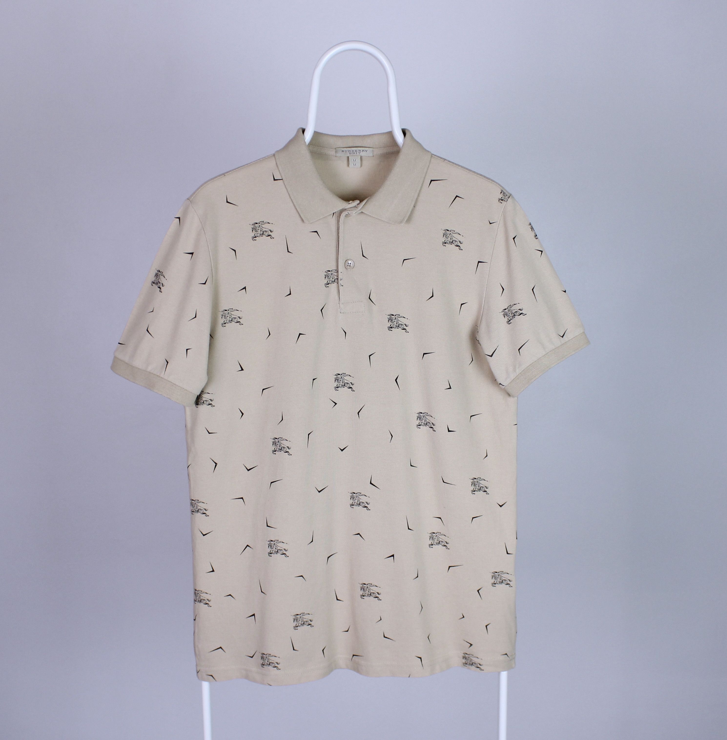 Burberry Burberry polo monogram shirt S M beige Size US M / EU 48-50 / 2 - 3 Thumbnail