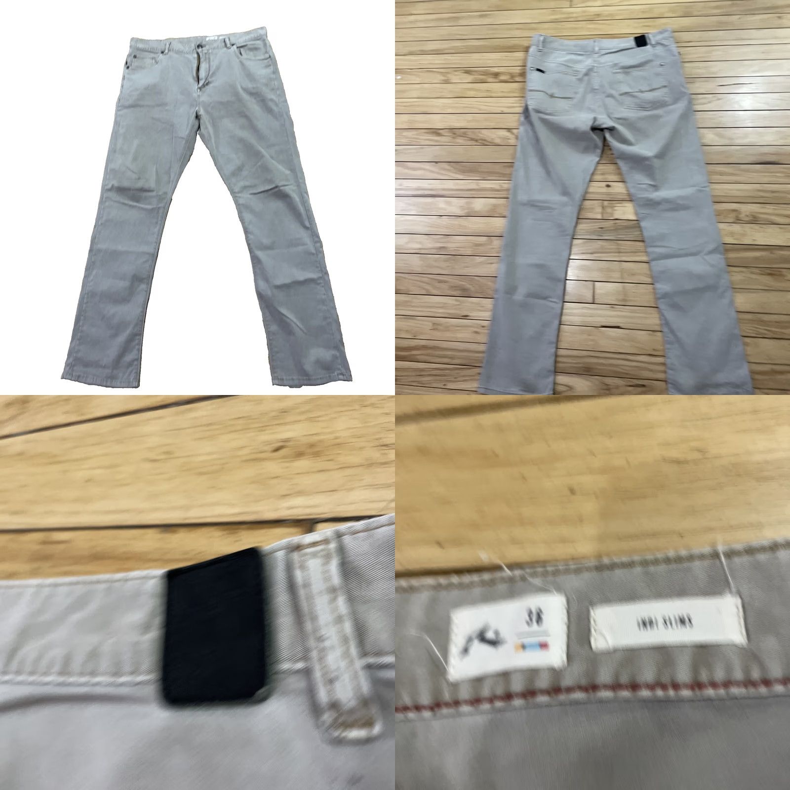 Rusty RUSTY Indi Slim Pants Men 36x32 Khaki Summer Lightweight 36W 32L Beige Slim Straight 90s Preppy Casual Workwear - Size US 36 / EU 52 - 9 Thumbnail