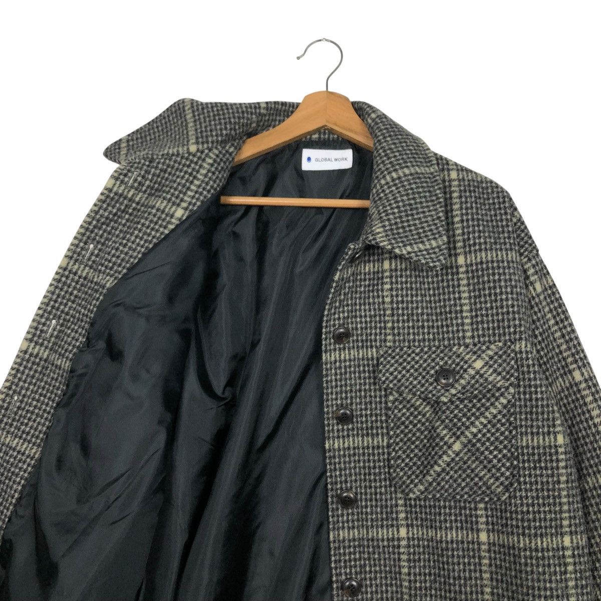Japanese Brand 🔥VINTAGE WOOL FLANNEL JACKET GLOBAL WORK TARTAN ISSEY MIYAKE Size US M / EU 48-50 / 2 - 14 Thumbnail