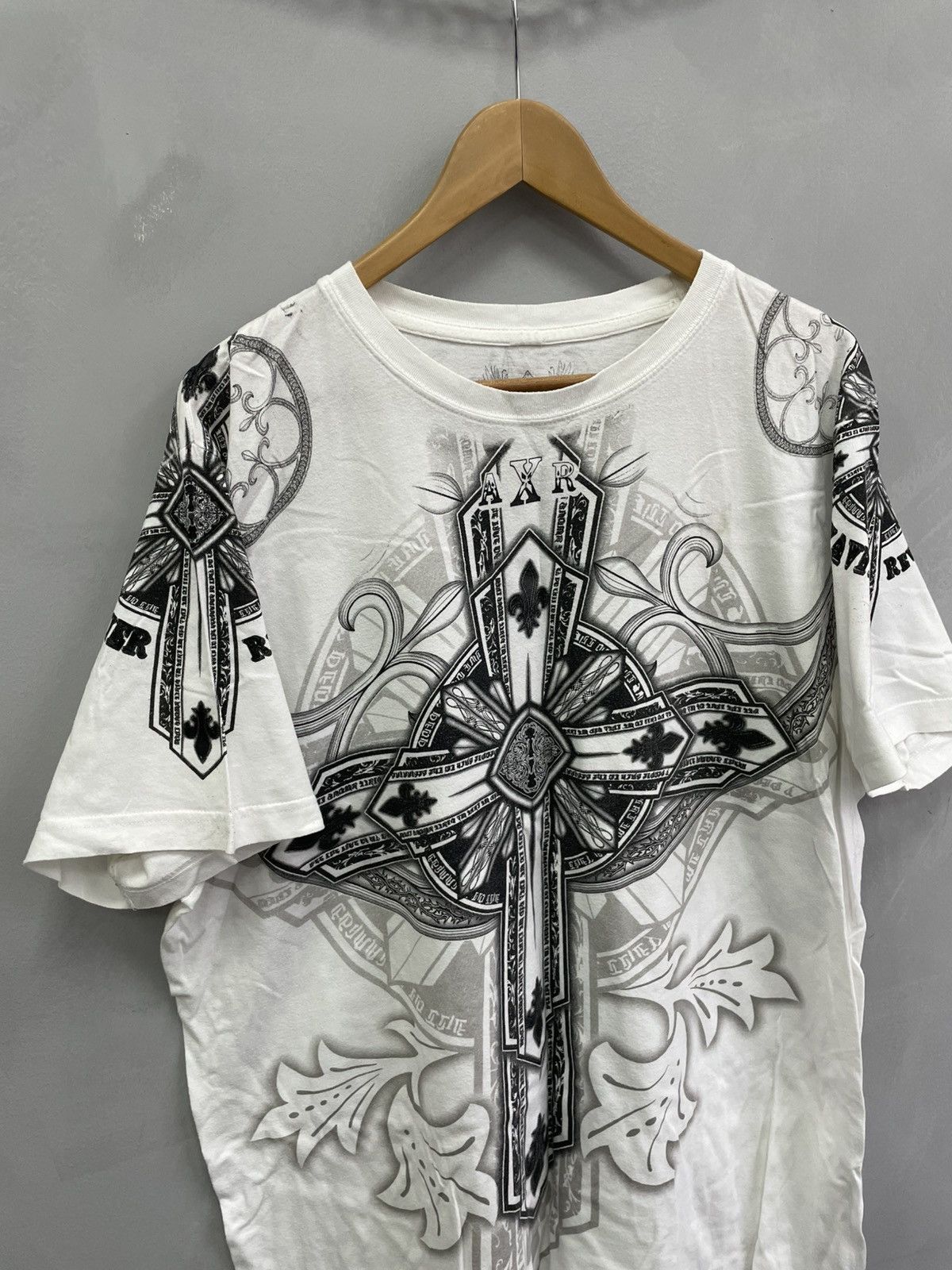 Affliction × Vintage Vintage Y2K Affliction Extreme Couture AOP T-Shirt - Large Size US XL / EU 56 / 4 - 2 Thumbnail