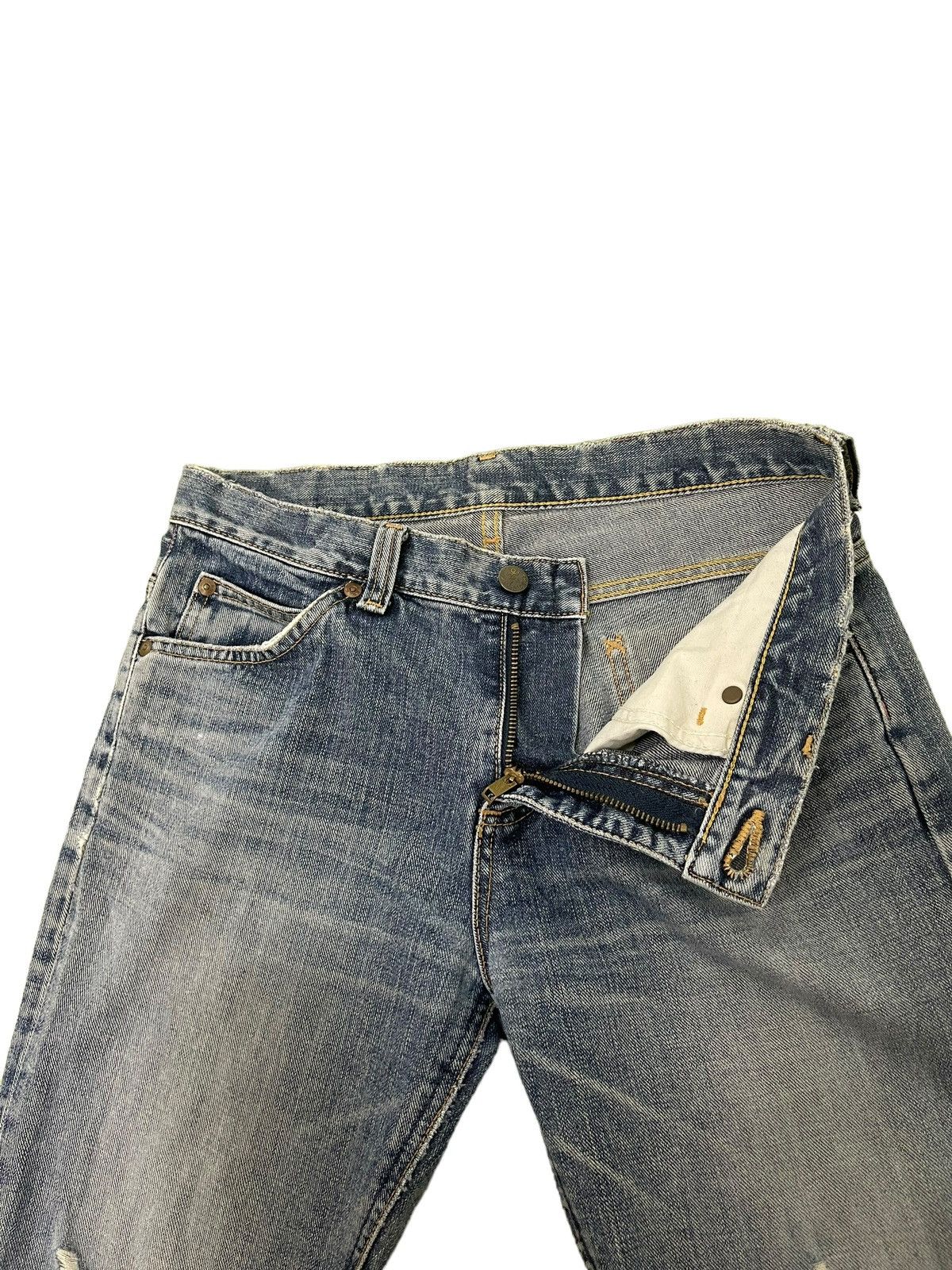 Lee Flare Jeans Lee Japan Distress Low Rise Boot Cut 8🟦6 Size US 31 - 9 Thumbnail