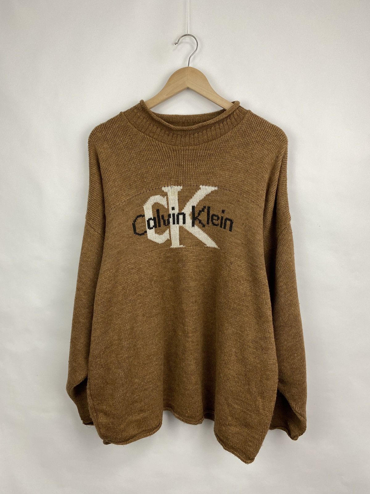 Calvin Klein 🇺🇸 Vintage 90s Calvin Klein Knit Sweaters Rare Retro Hype Y2K Size US XL / EU 56 / 4 - 3 Thumbnail