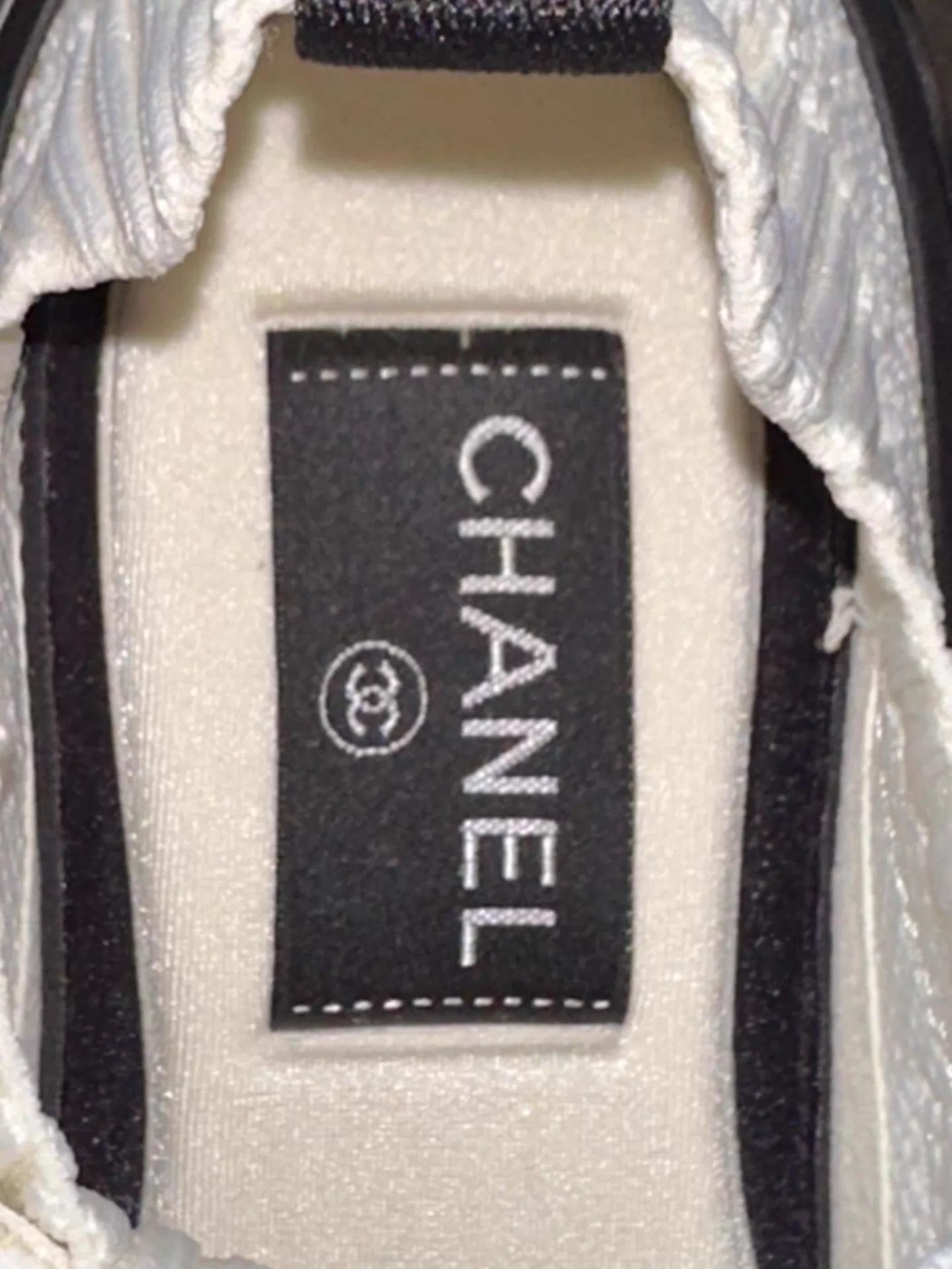 Chanel Chanel Women's Black & White Panda Knit Sock Sneaker Size US 5 / IT 35 - 8 Thumbnail
