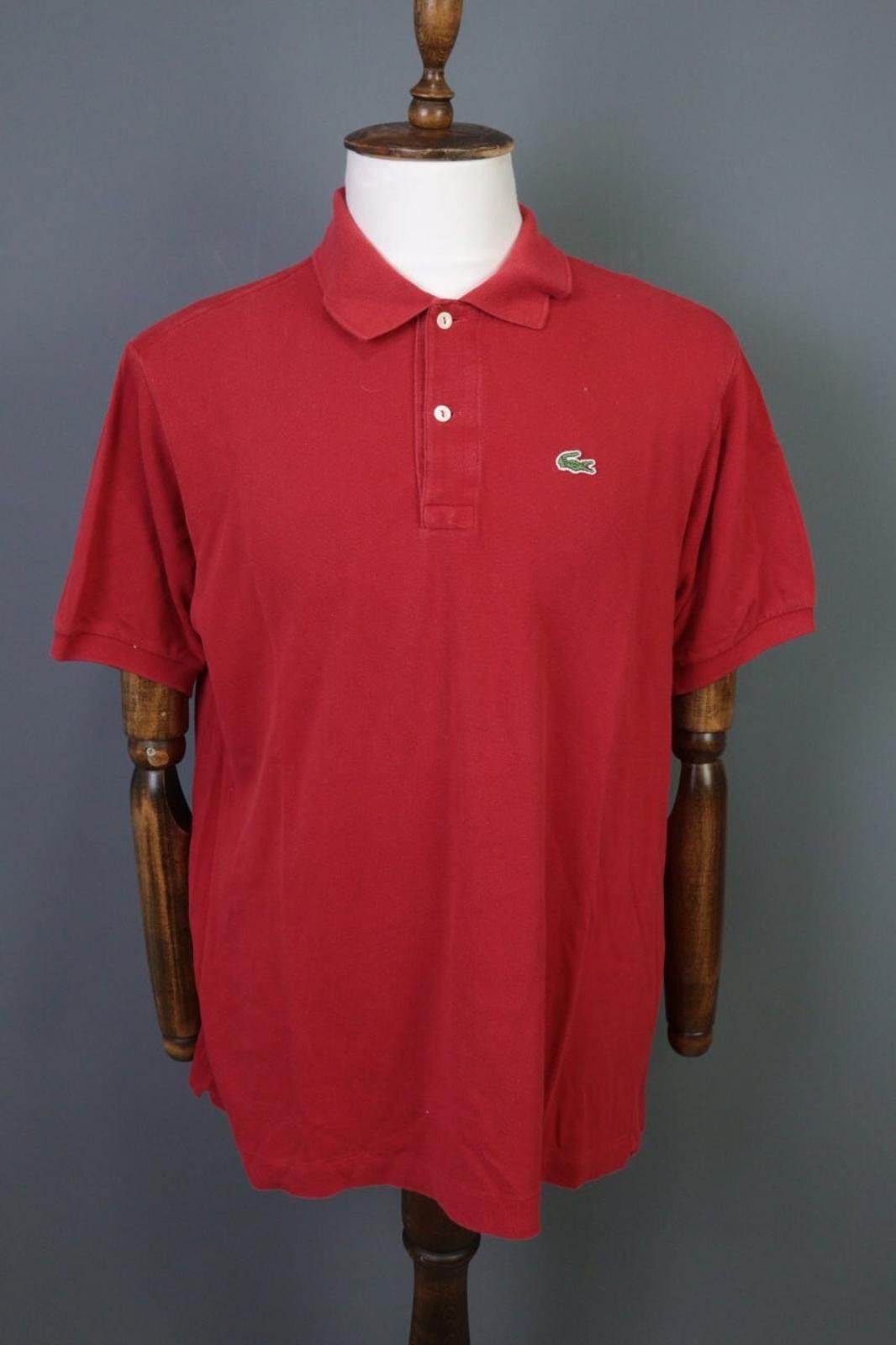 Lacoste Lacoste Red Short Sleeve Polo Shirt Size 6 / XL Size US M / EU 48-50 / 2 - 1 Thumbnail