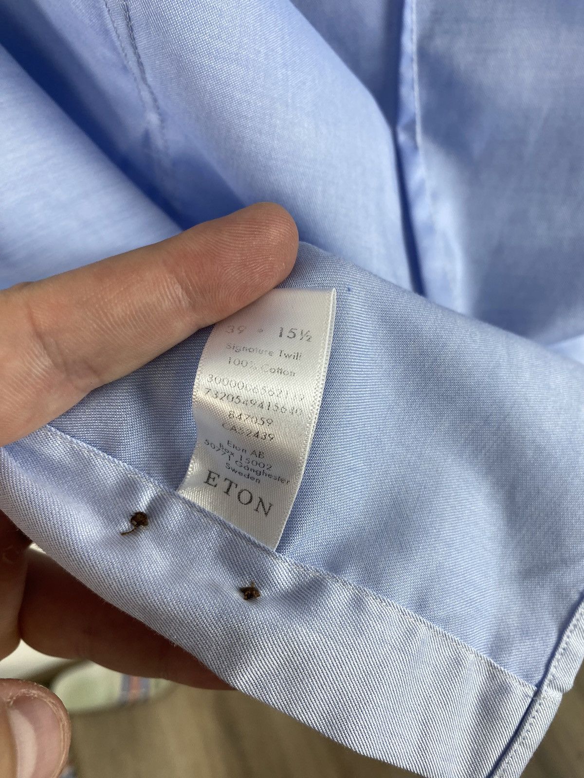 Eton Men’s ETON Long Sleeve Dress Shirt size 39 15 1/2 Size US M / EU 48-50 / 2 - 6 Thumbnail
