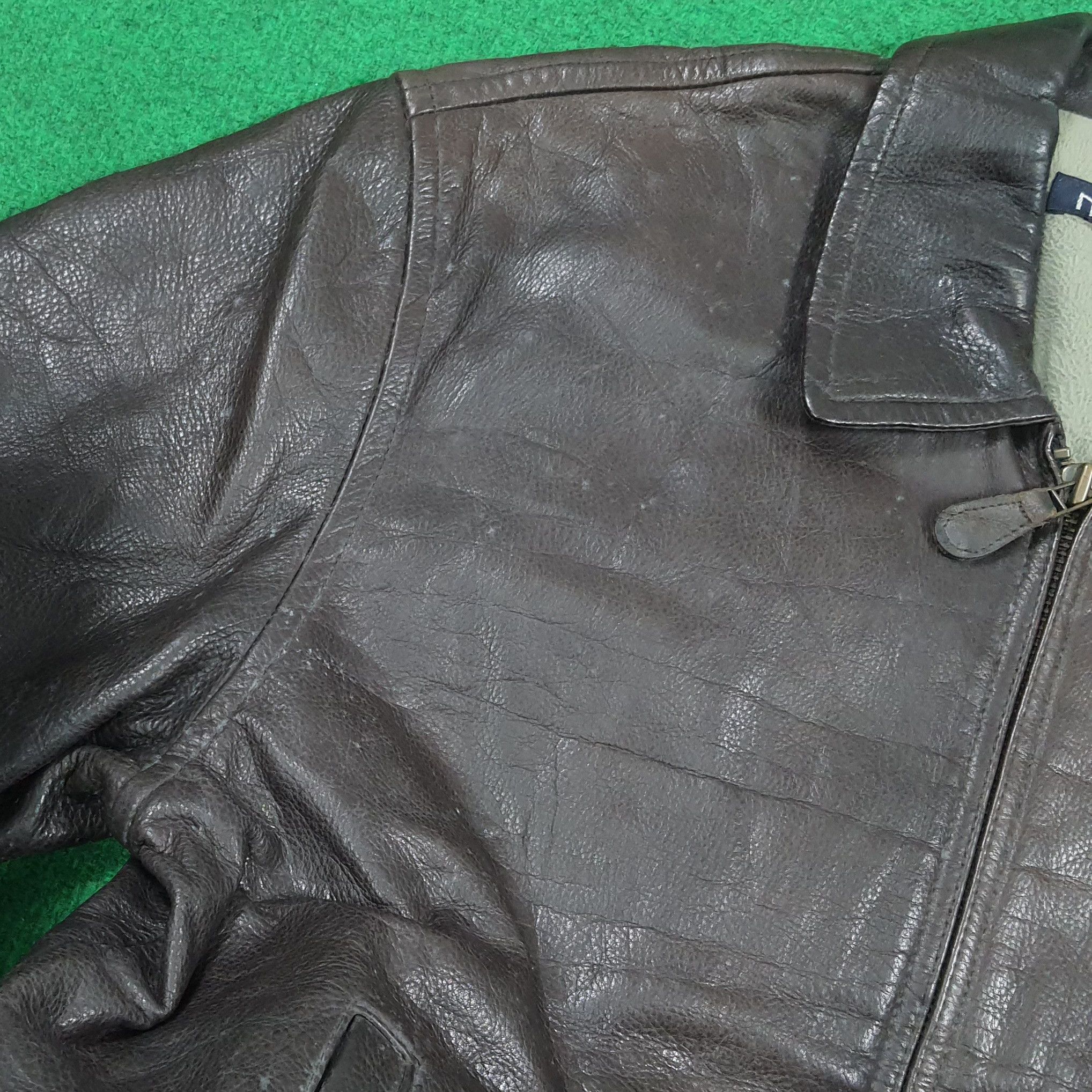 Nautica Vintage Nautica Custom Skeleton Bone Leather Jacket C290N28 Size US M / EU 48-50 / 2 - 14 Thumbnail