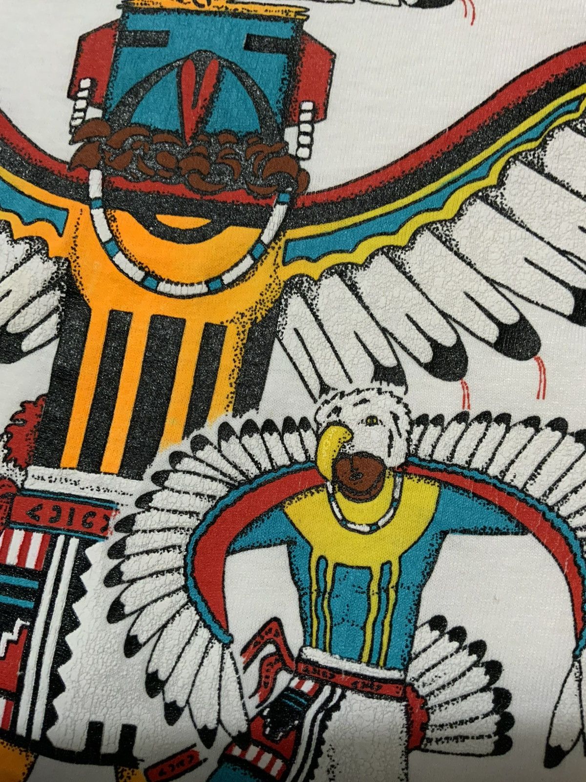 Vintage VTG 1990 Native American Spiritual Single Stitch T-Shirt Size US XL / EU 56 / 4 - 7 Thumbnail
