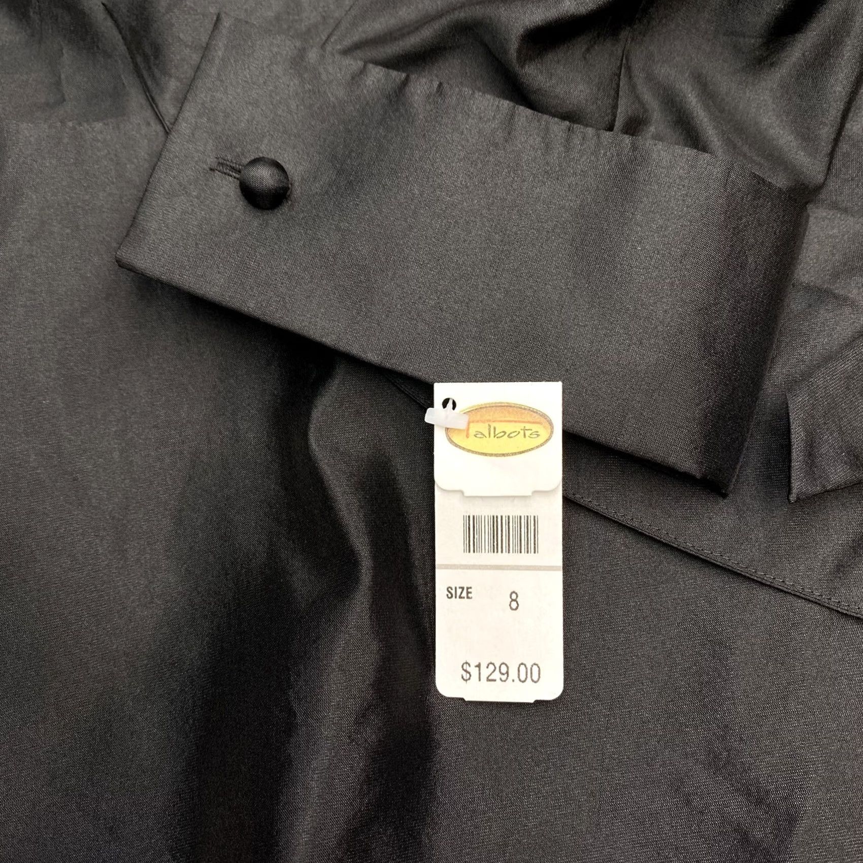 Talbots Talbots Blouse Womens 8 Silk Tie Buckle French Cuff Wrap Collared 8 Black Size M / US 6-8 / IT 42-44 - 6 Thumbnail