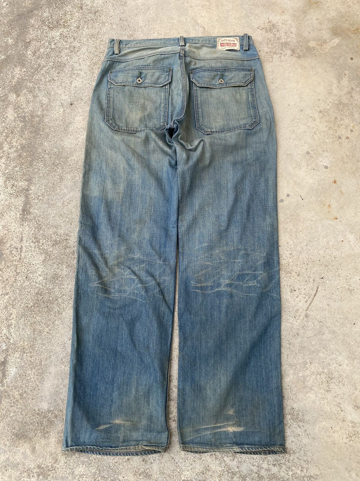 Polo Ralph Lauren Vintage Polo Ralph Lauren Double Knee Baggy Jeans rrl style Size US 36 / EU 52 - 3 Thumbnail