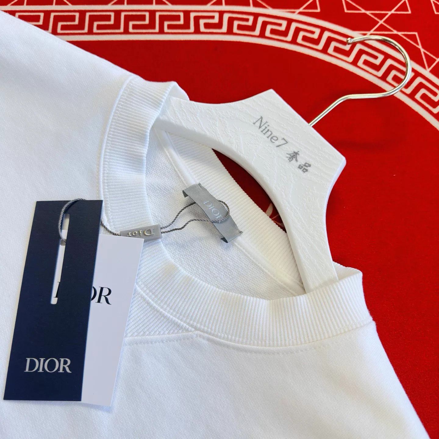 Dior Dior CD Embroidered Logo White Crewneck Sweatshirt L Size US L / EU 52-54 / 3 - 3 Thumbnail