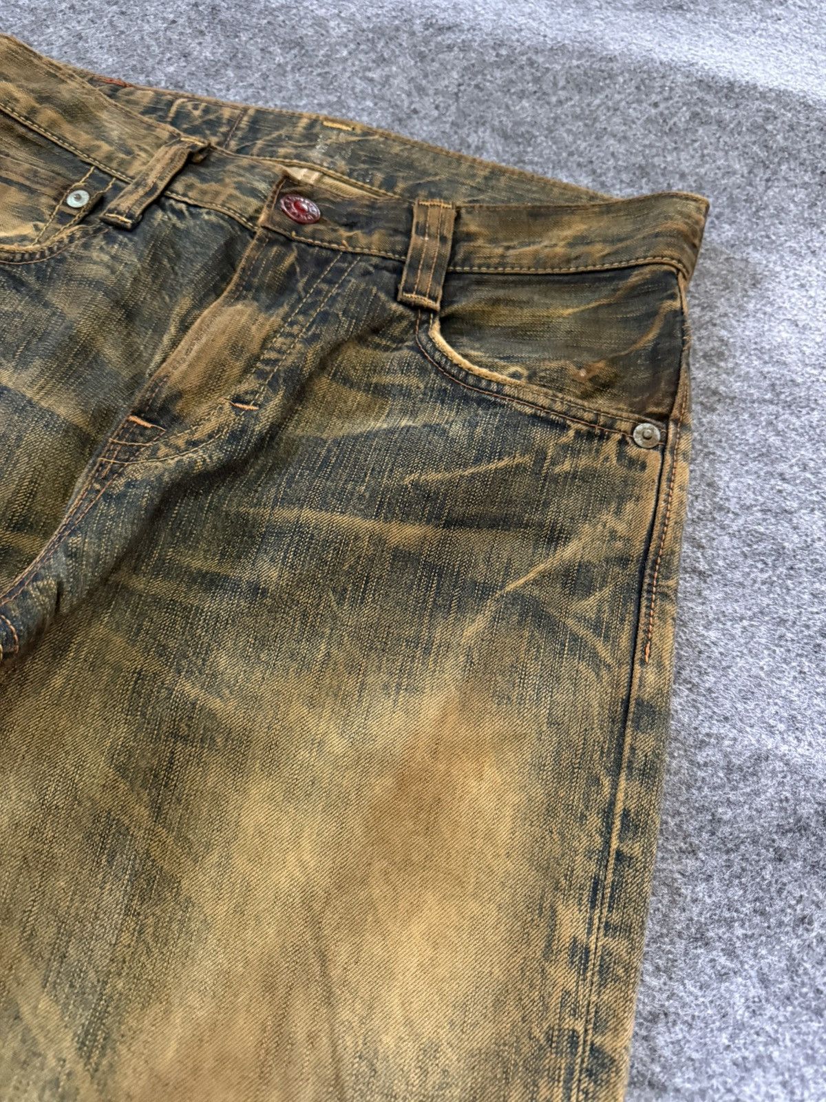 Edwin Edwin 503 Blue Trip Patina Fade Mud Wash Jeans Straight Size US 30 / EU 46 - 9 Thumbnail