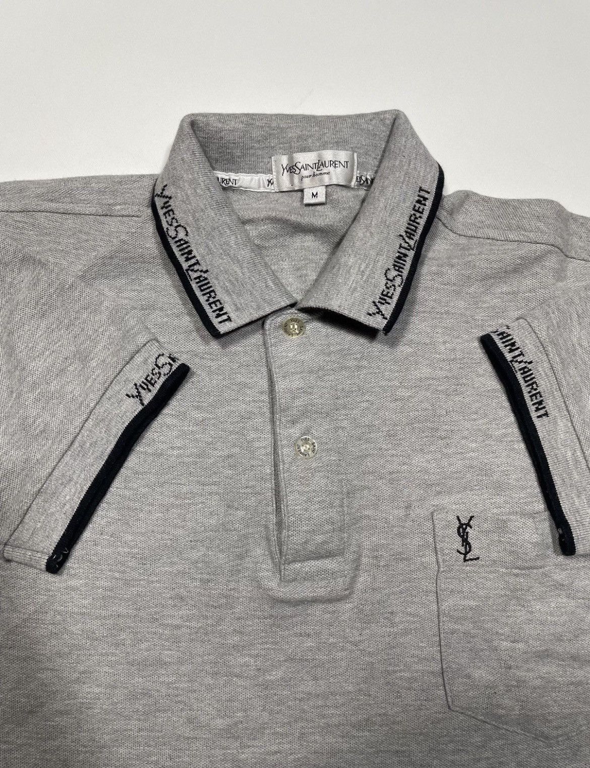 Yves Saint Laurent Vintage Yves Saint Laurent Polo shirt embroidery Size US M / EU 48-50 / 2 - 5 Thumbnail