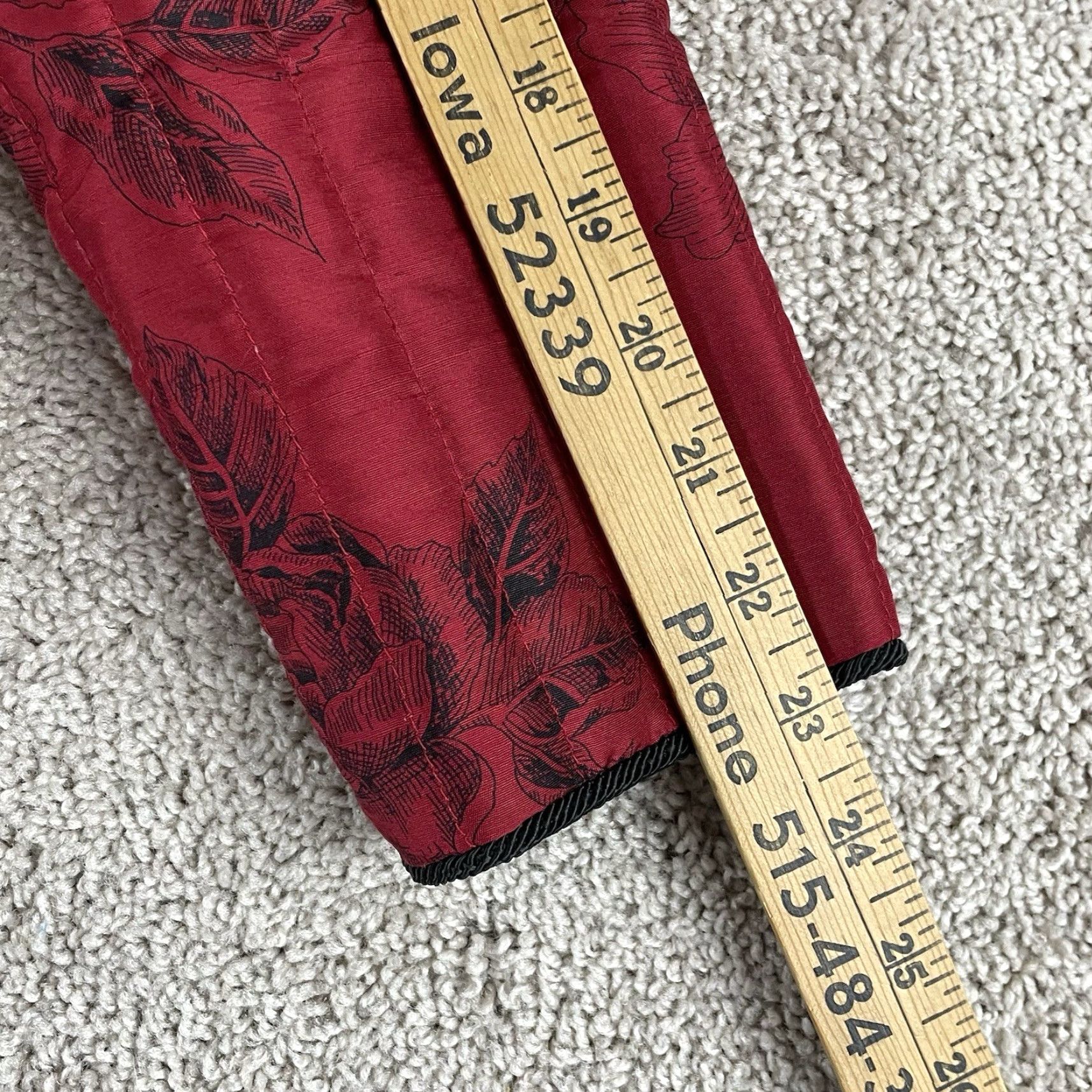 Vintage VINTAGE Carole Little Puffer Jacket Women Jacket S Red Black Floral Boho Asian Chinoiserie R2 Size S / US 4 / IT 40 - 3 Thumbnail