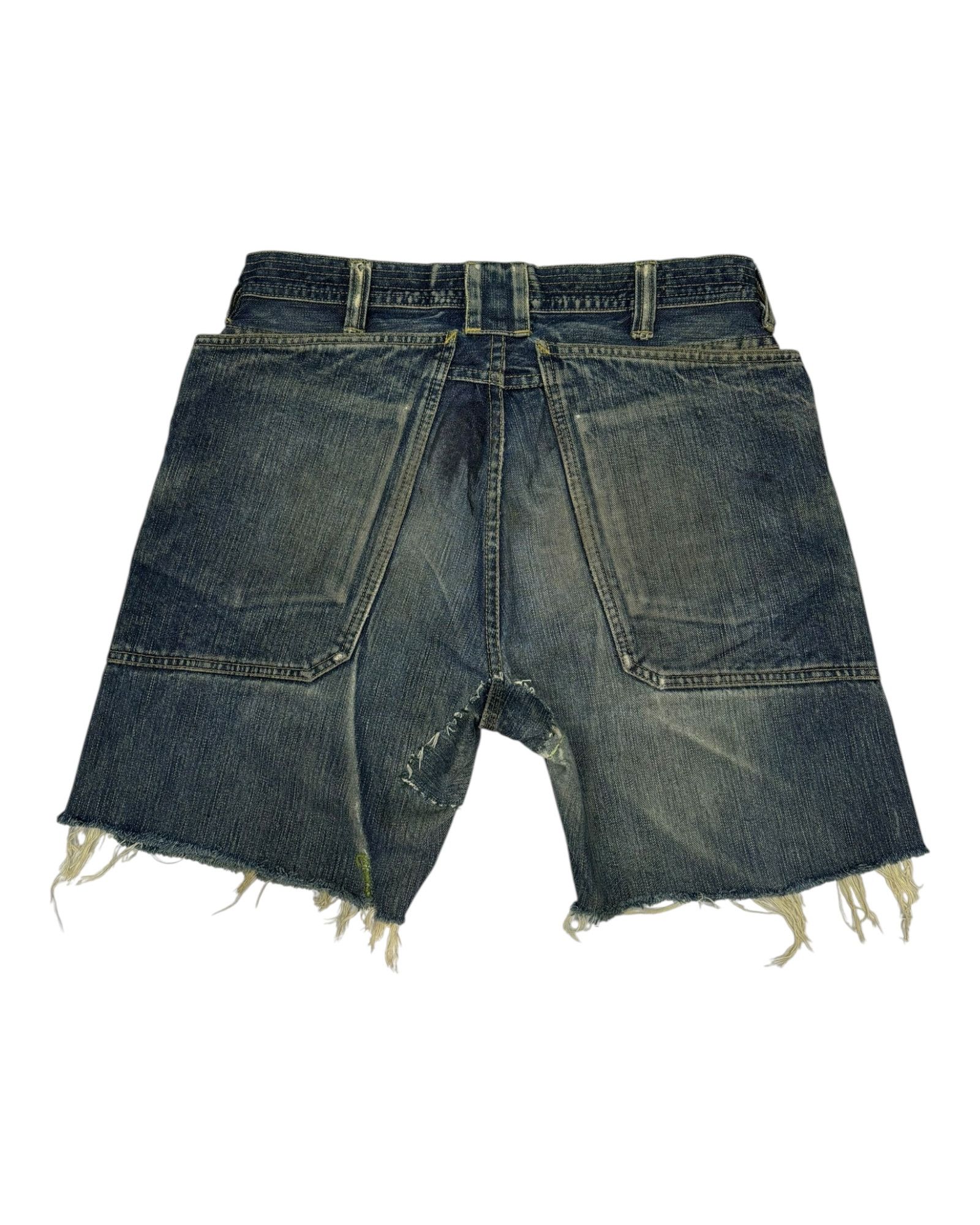 Sassafras Vintage Sassafras Gardener Destroy Jeans Short Size US 32 / EU 48 - 3 Thumbnail
