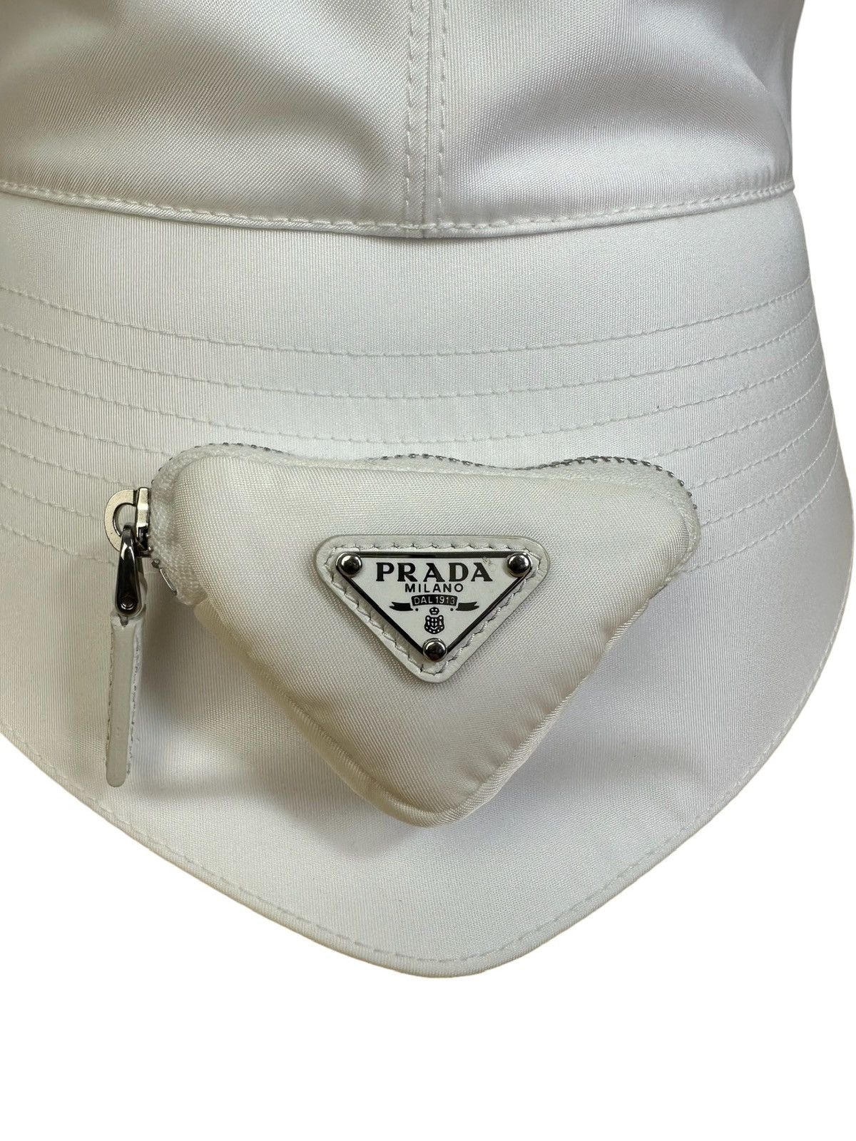Prada Prada asymmetric nylon hat Size ONE SIZE - 5 Thumbnail