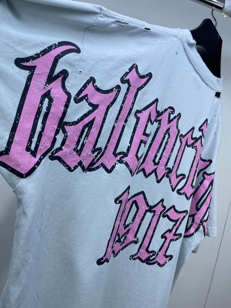 Balenciaga Balenciaga Make Old Alphabet Short Sleeve T-Shirt Size US L / EU 52-54 / 3 - 4 Thumbnail