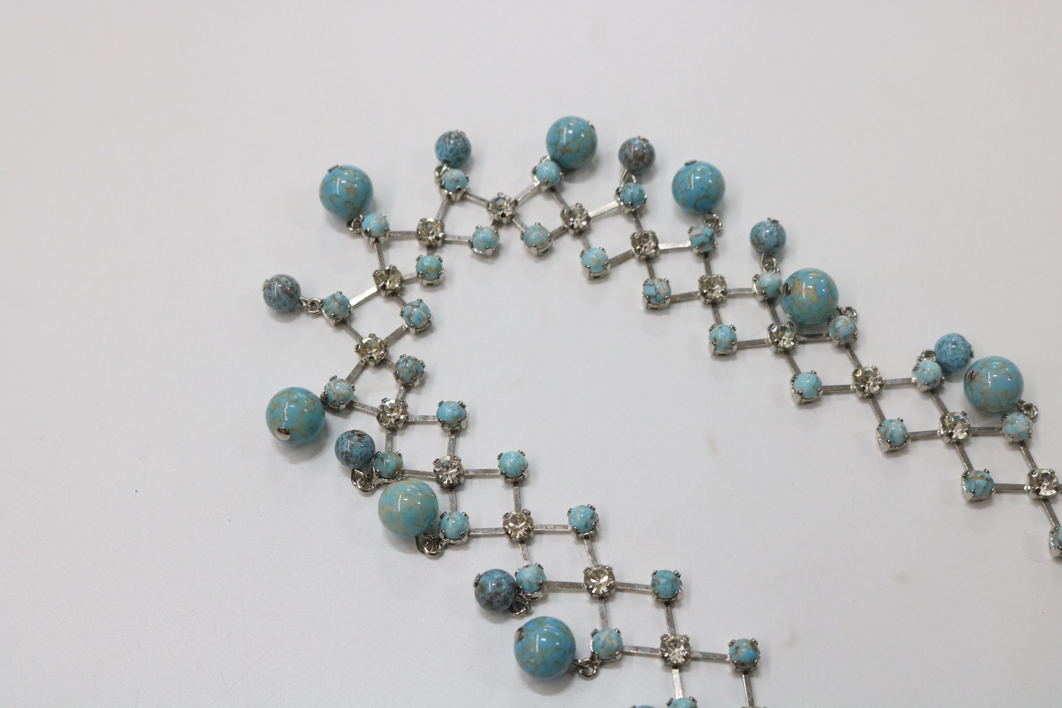 Dolce & Gabbana DOLCE & GABBANA Turquoise & Cubic Detail Necklace Size ONE SIZE - 6 Thumbnail