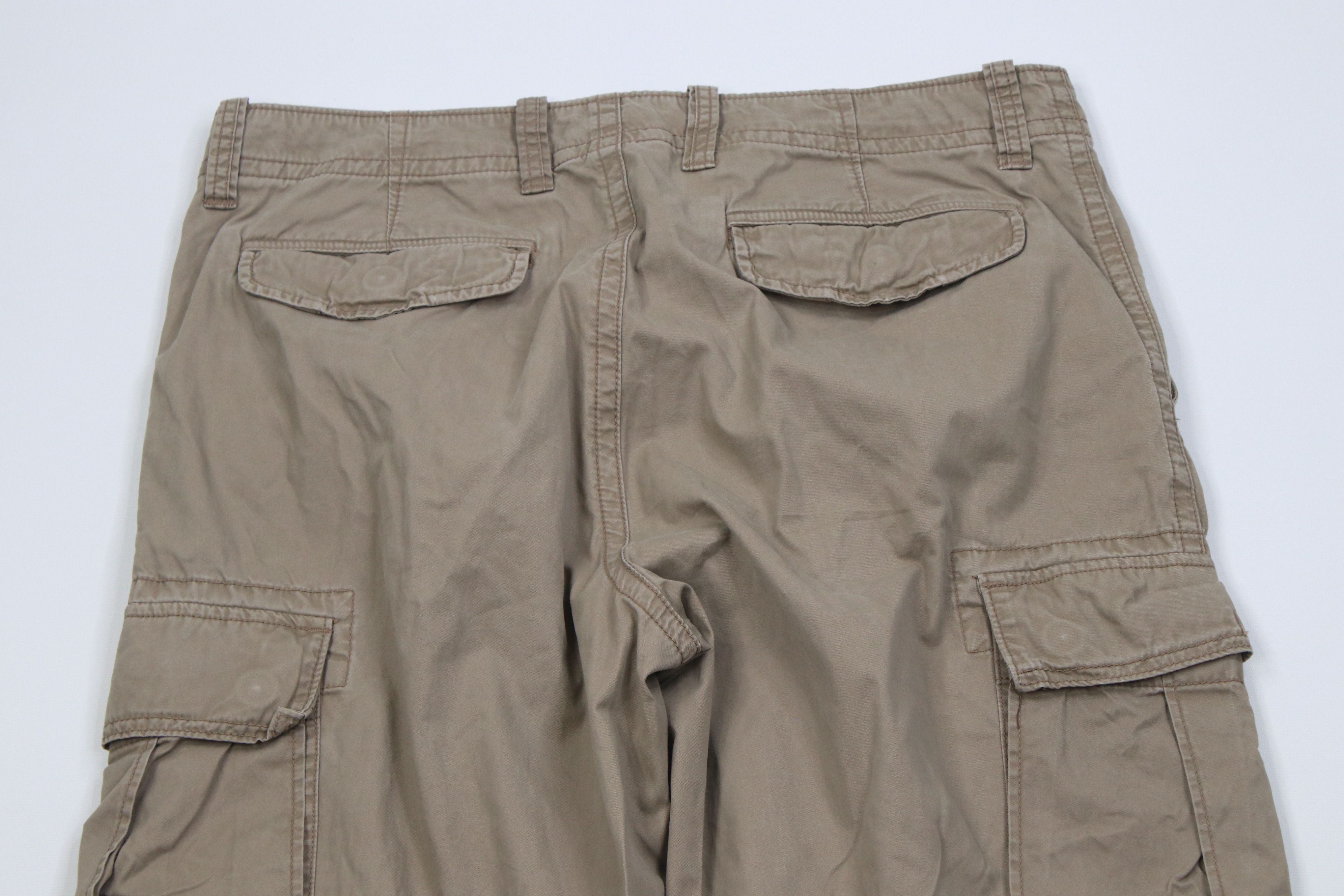 J.Crew Vintage J Crew Fit Premium Wide Leg Cargo Pants Beige Size US 34 / EU 50 - 11 Thumbnail