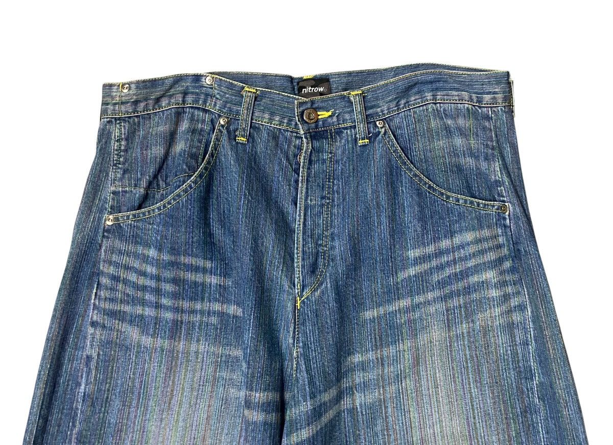 Japanese Brand Very Rare Vintage Japanese Brand Nitrow Baggy Jeans 1990s Size US 37 - 3 Thumbnail
