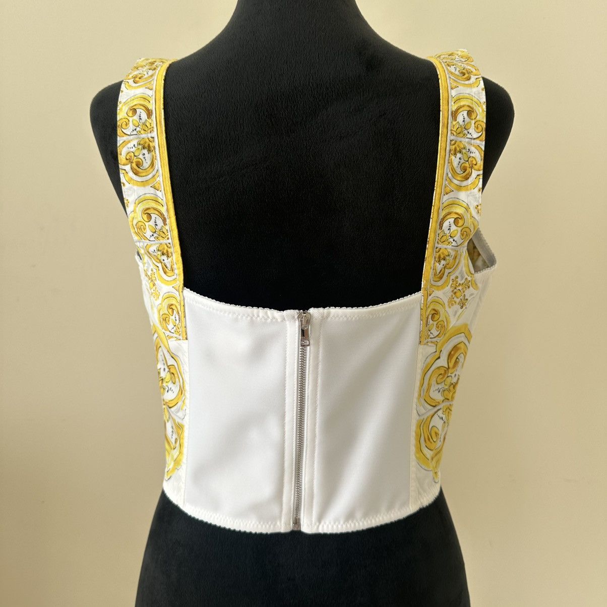 Dolce & Gabbana DOLCE & GABBANA MAJOLICA PRINT CORSET TOP Size M / US 6-8 / IT 42-44 - 9 Thumbnail