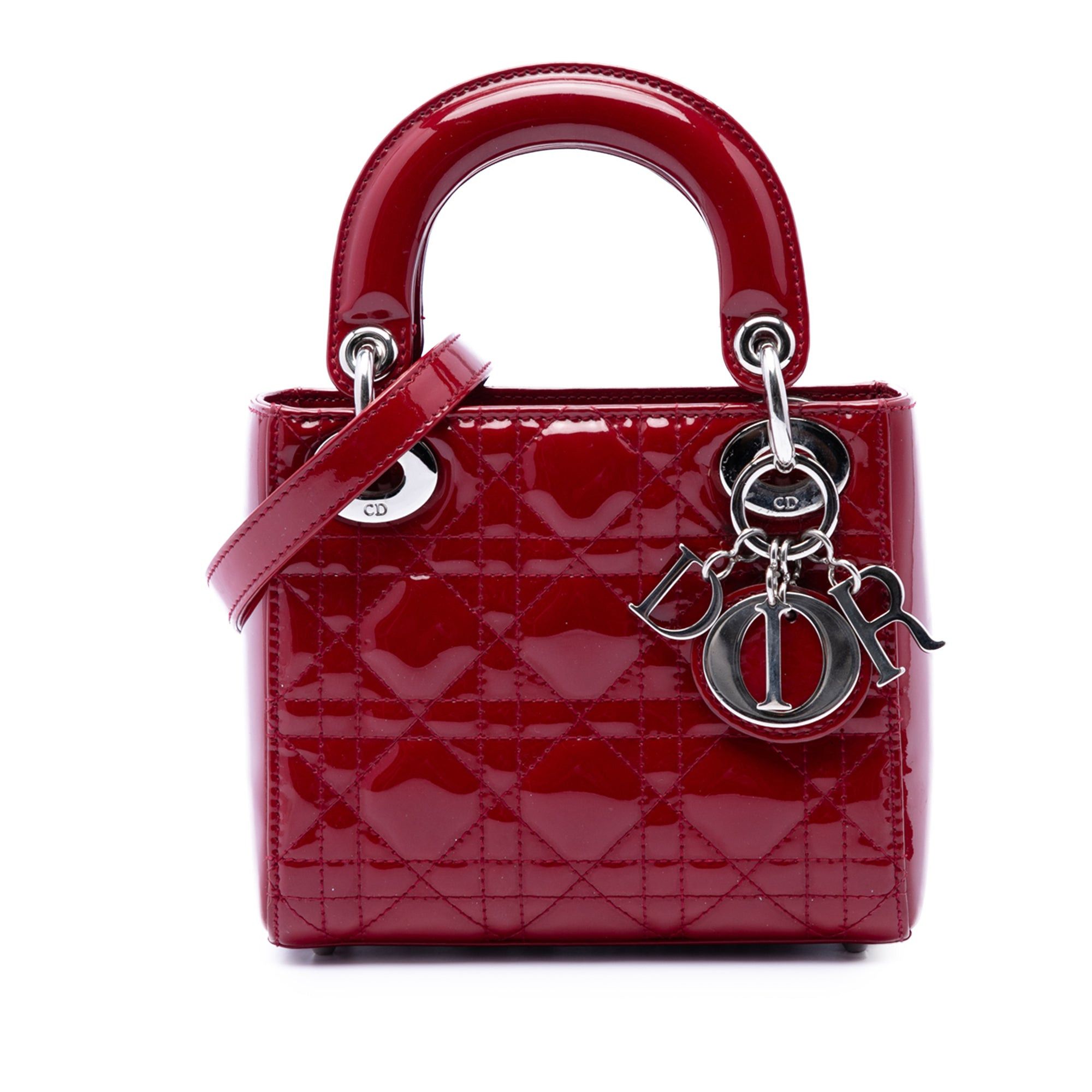 Dior Mini Patent Cannage Lady Dior Size ONE SIZE - 1 Thumbnail