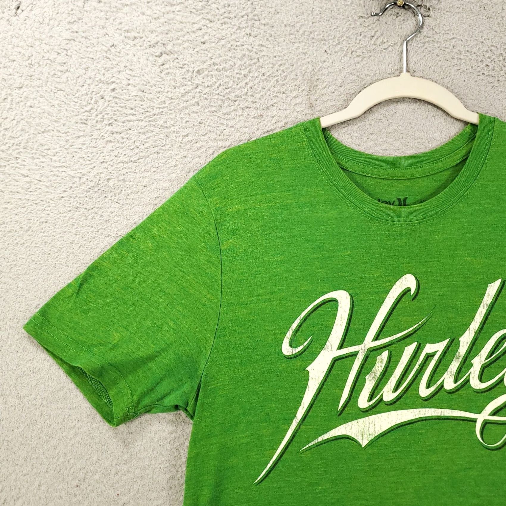 Hurley Hurley Graphic Print Shirt Mens M Green Spellout Y2K Lightweight Tee T-Shirt Size US M / EU 48-50 / 2 - 2 Thumbnail