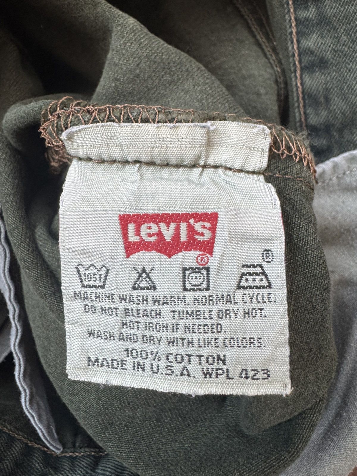 Levi's Vintage Clothing Vintage 90s Levi's 501 Green Denim Jeans Size US 34 / EU 50 - 7 Thumbnail