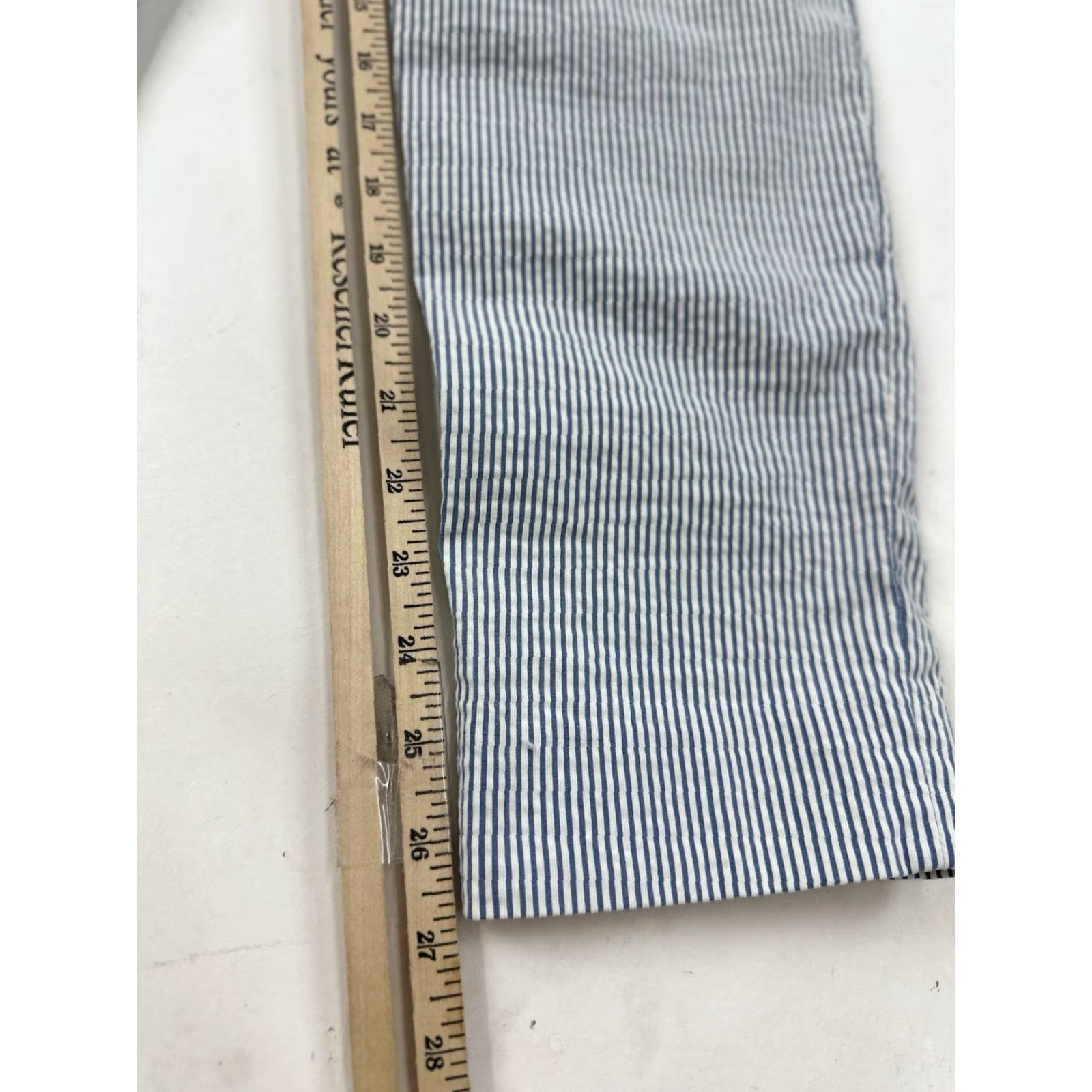 J.Crew VINTAGE J.Crew Women's Chino Pants Size 0 Mid Rise Straight Leg Striped Blue White Casual Size 25" / US 0 / IT 36 - 6 Thumbnail
