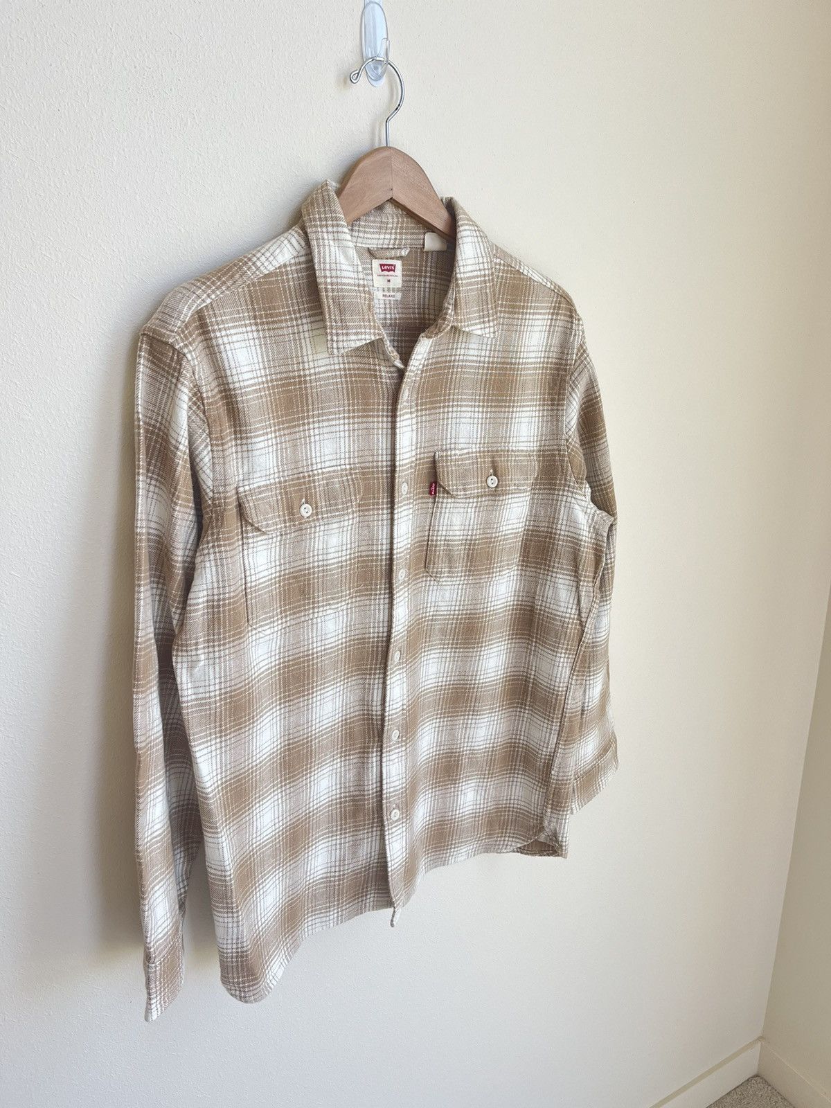 Levi's Levis Brown Plaid Flannel Shirt Size US M / EU 48-50 / 2 - 2 Thumbnail