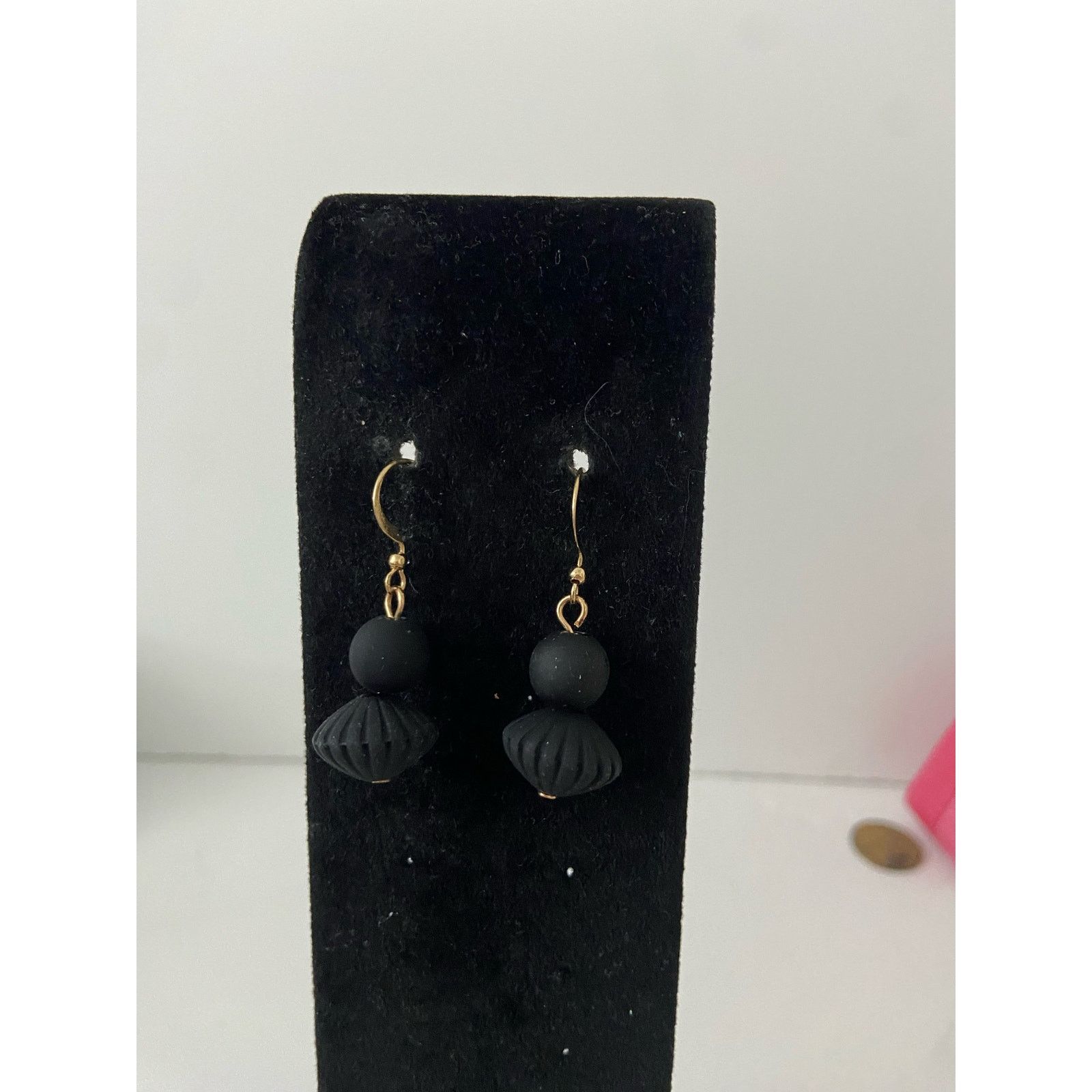 Other black bead earrings Size ONE SIZE - 1 Thumbnail