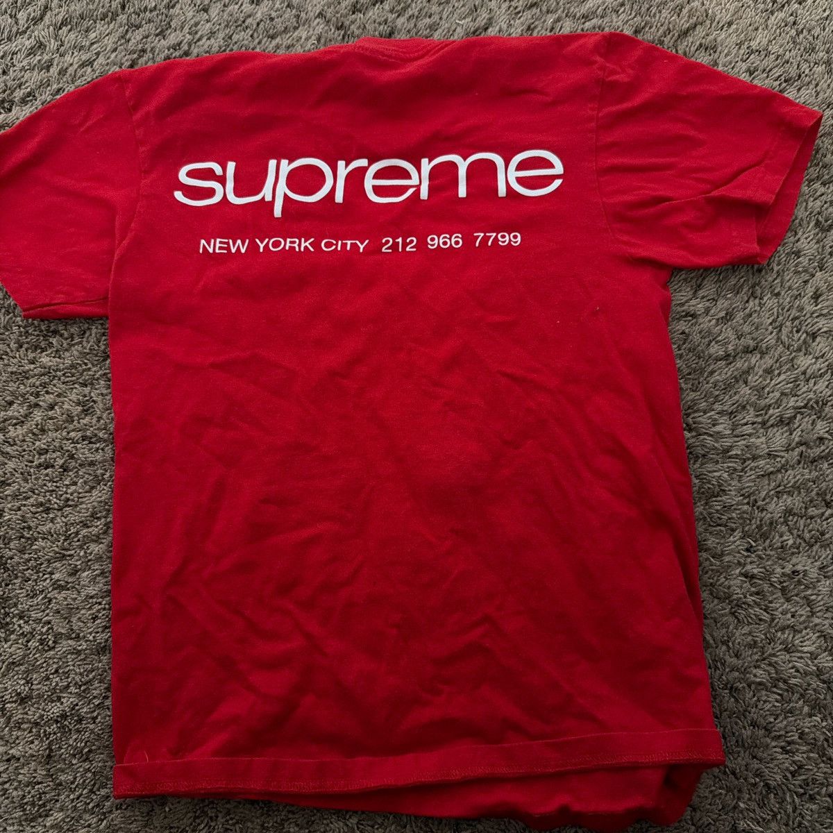 Supreme Red Supreme New York shirt Size US S / EU 44-46 / 1 - 1 Thumbnail