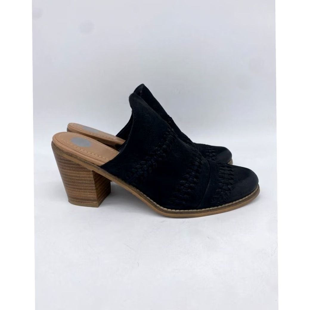 Vintage Journee Signature Mules Women 9 Black Huntly Casual Blocked Heels Slip On Ladies Size US 9 / IT 39 - 6 Thumbnail